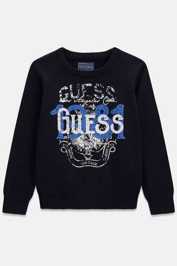 Maglione con logo stampato - Guess