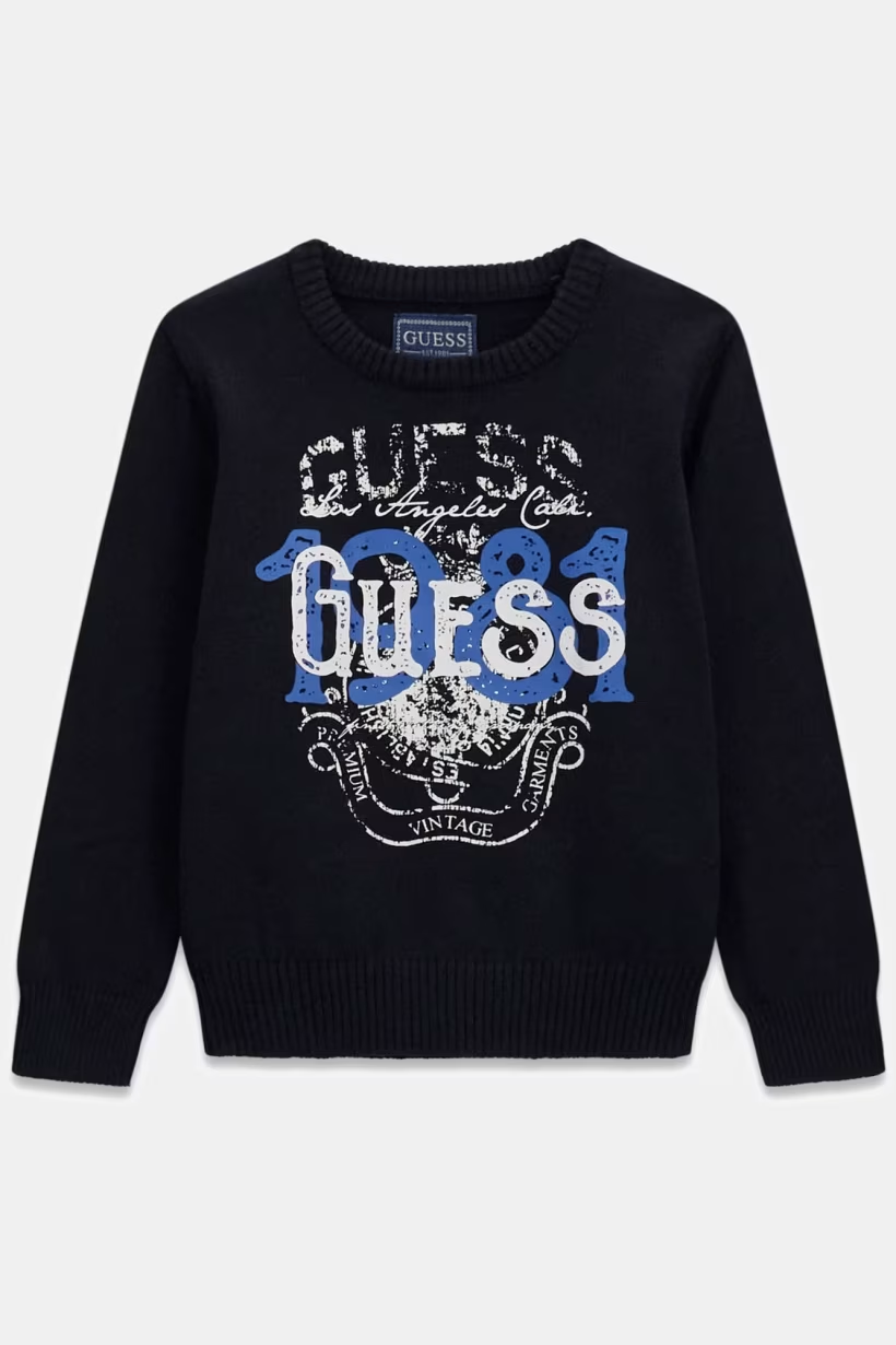 Maglione con logo stampato - Guess