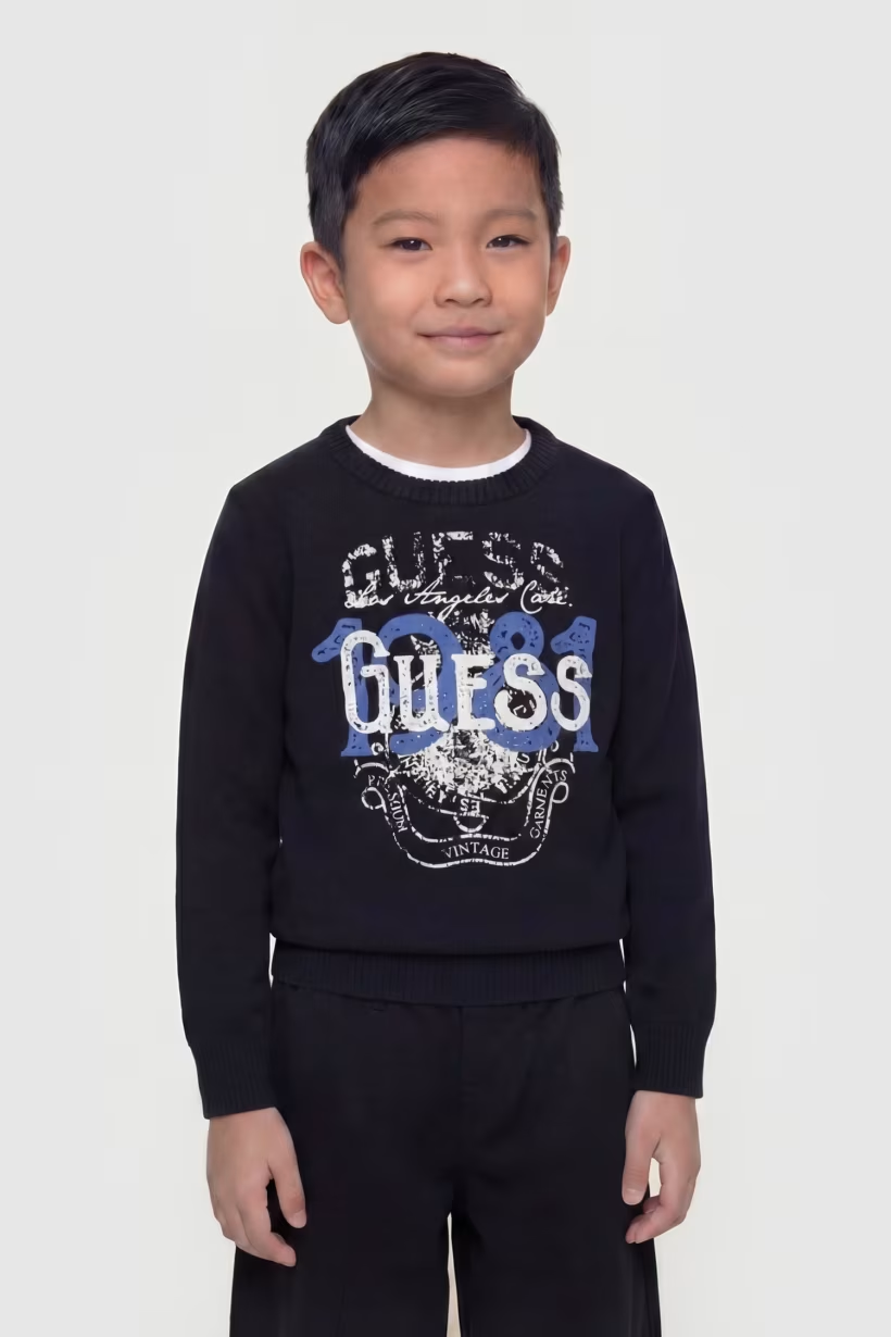 Maglione con logo stampato - Guess