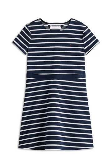 Abito midi blu navy Tommy Hilfiger