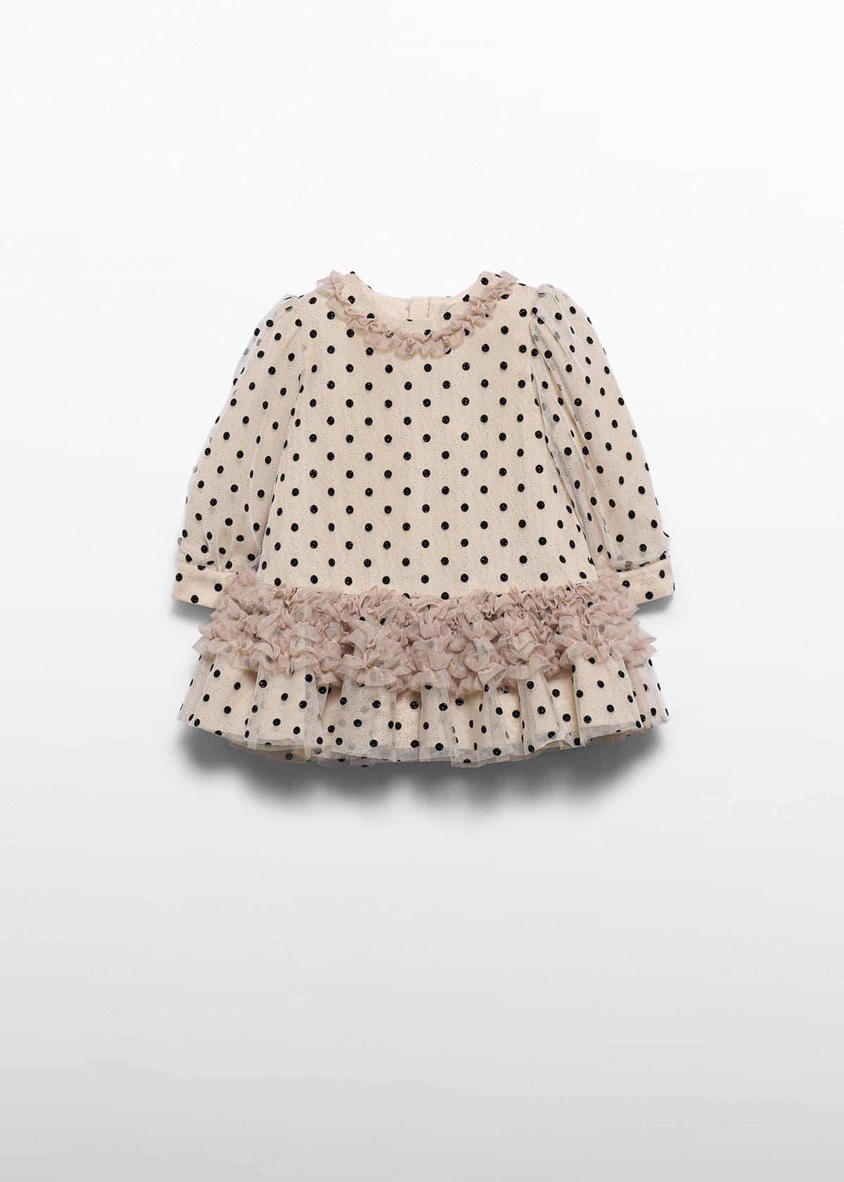Abito tulle pois neonata