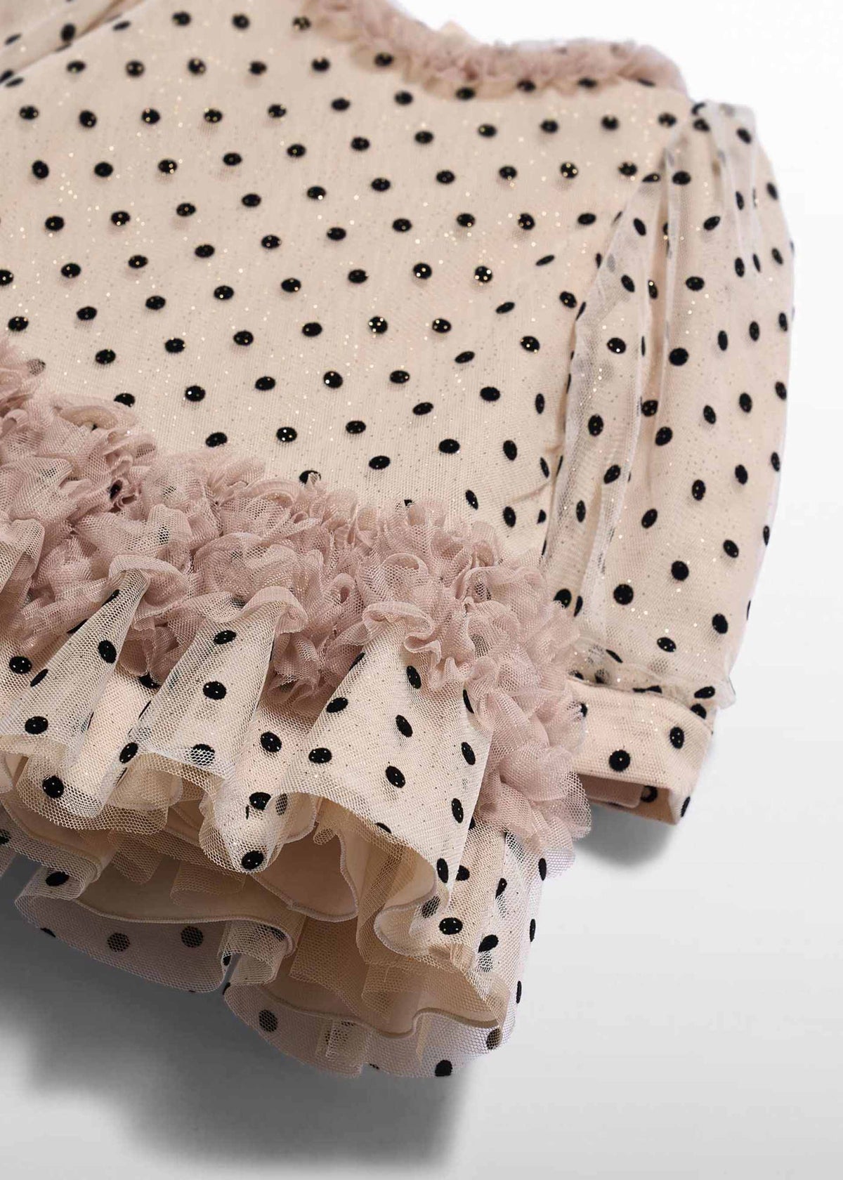 Abito tulle pois neonata