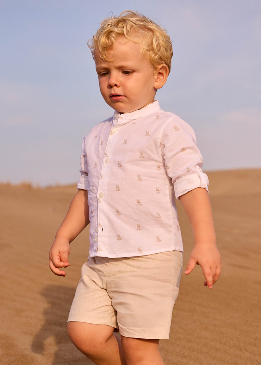Bermuda in lino elegante neonato