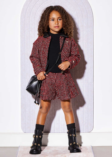 Bermuda tweed bambina