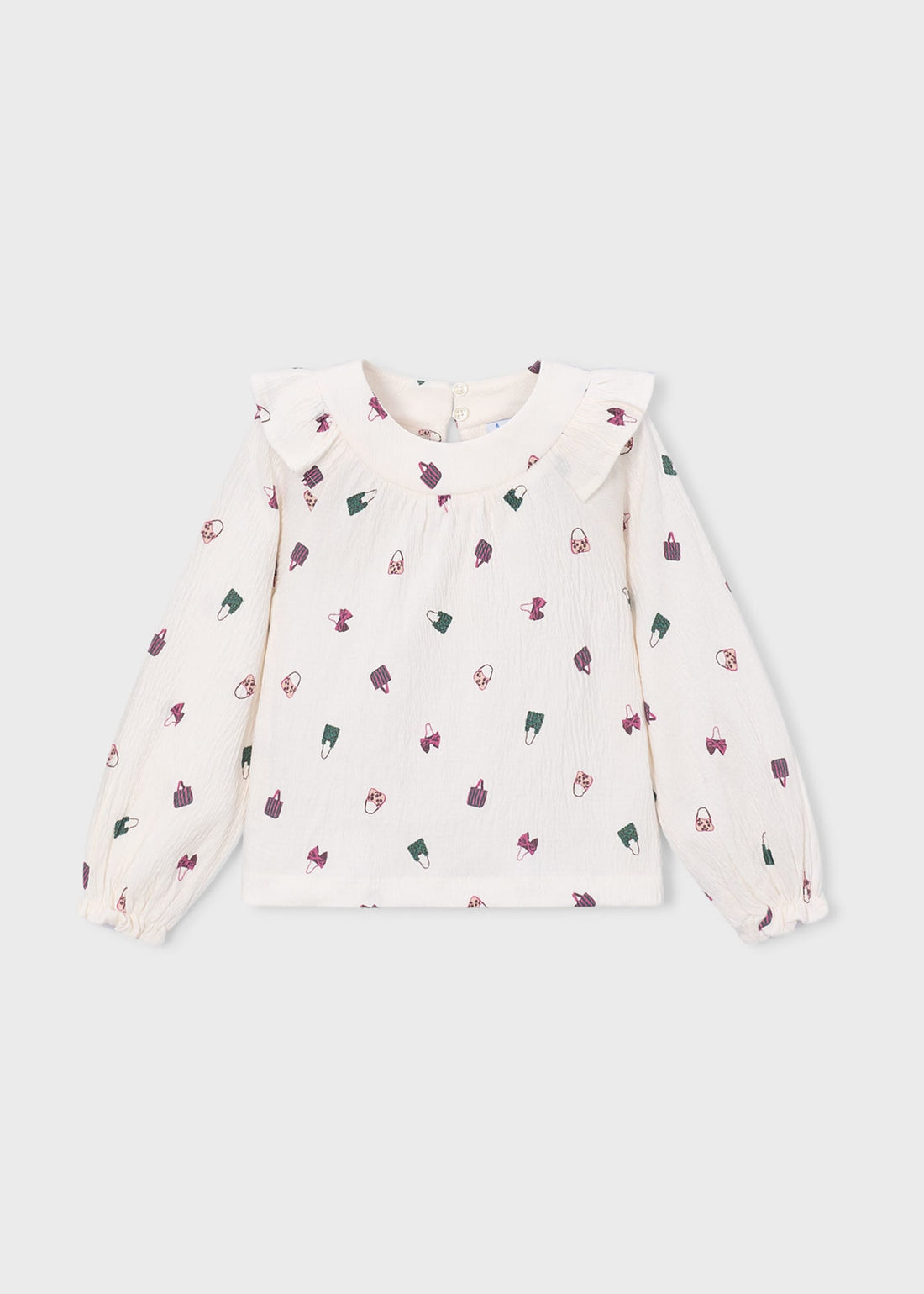 Blusa bambula stampata bambina