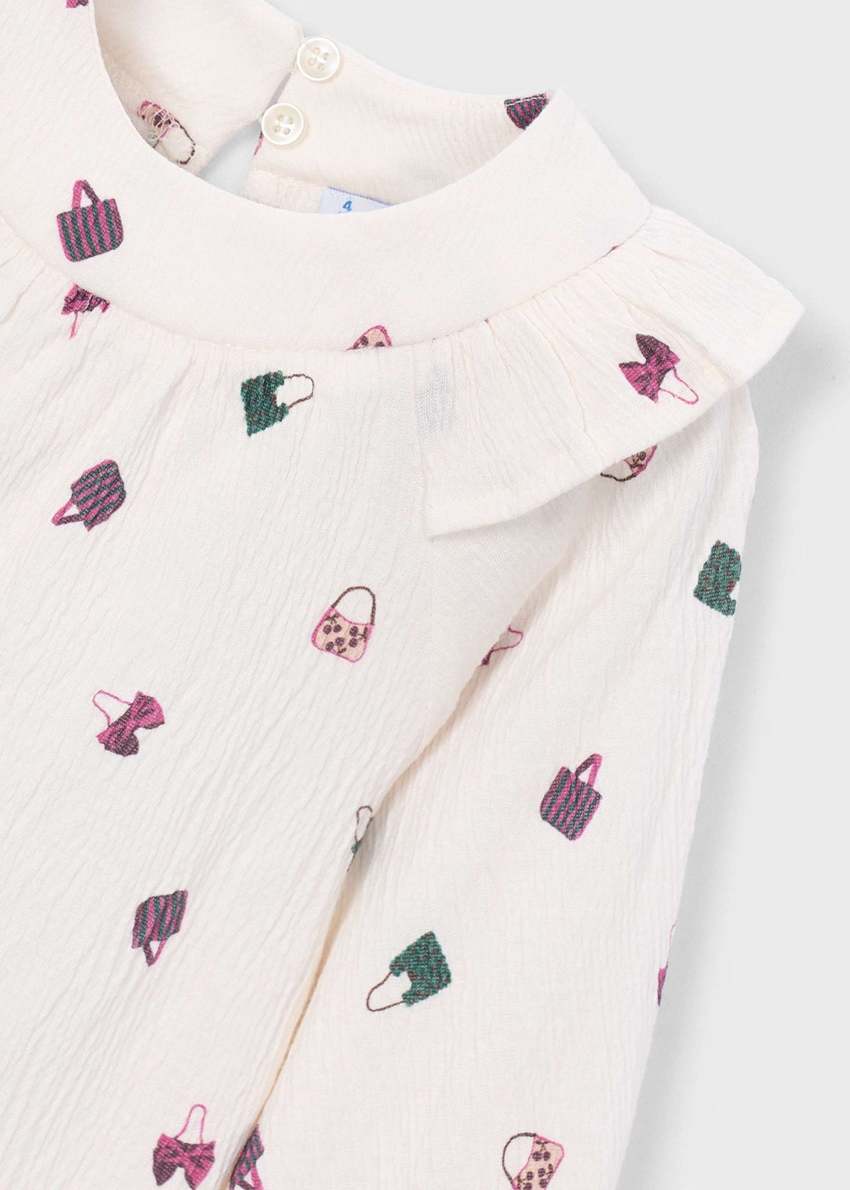 Blusa bambula stampata bambina