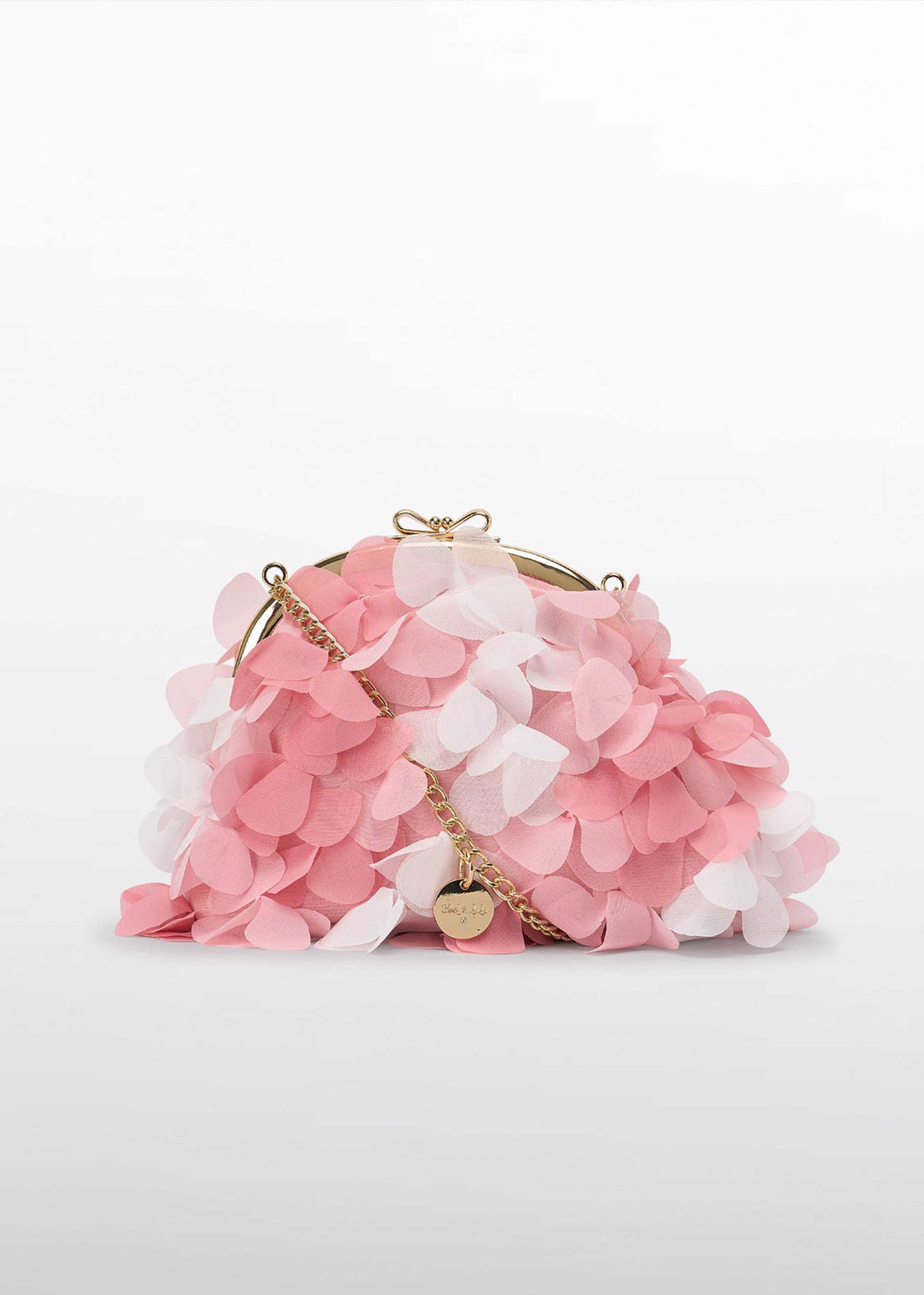 Borsa chiffon fiori 3d bambina