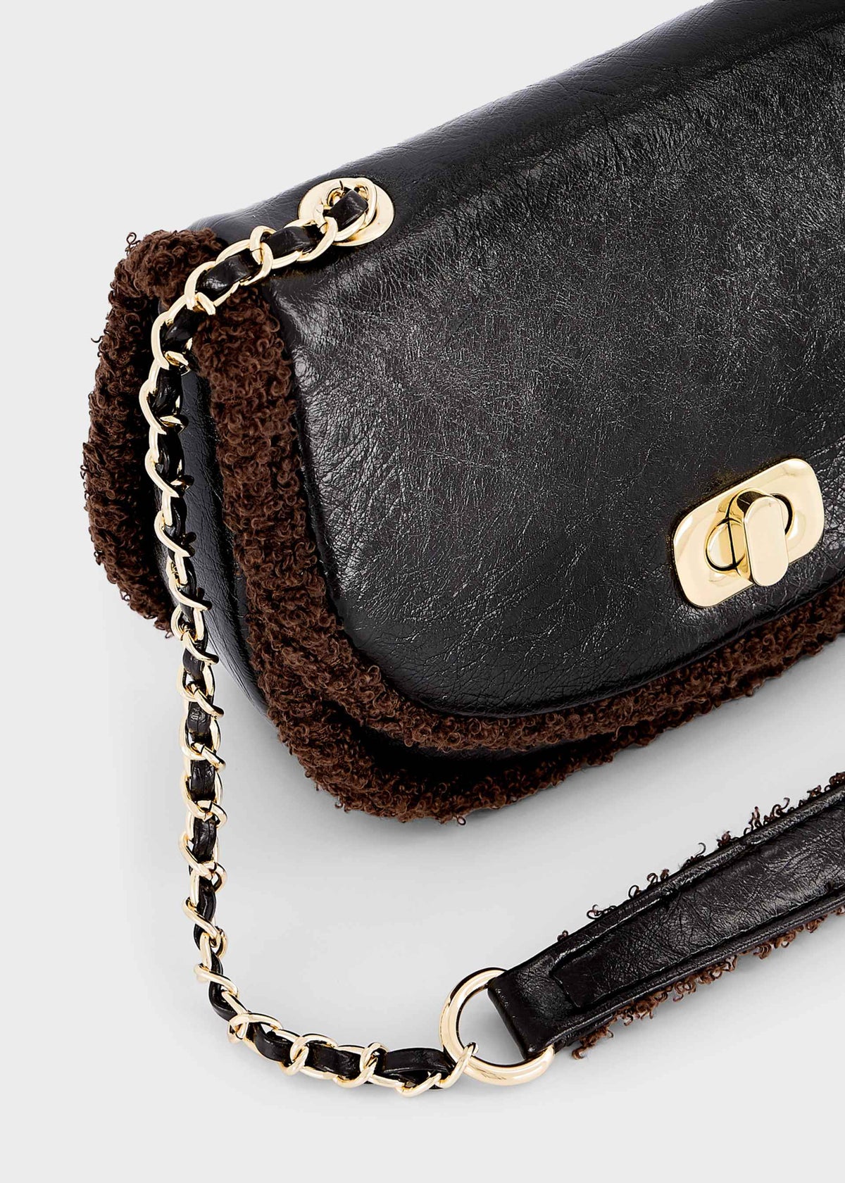 Borsa pelliccia combined bambina