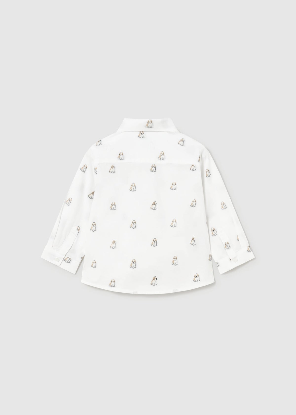 Camicia jacquard stampata neonato