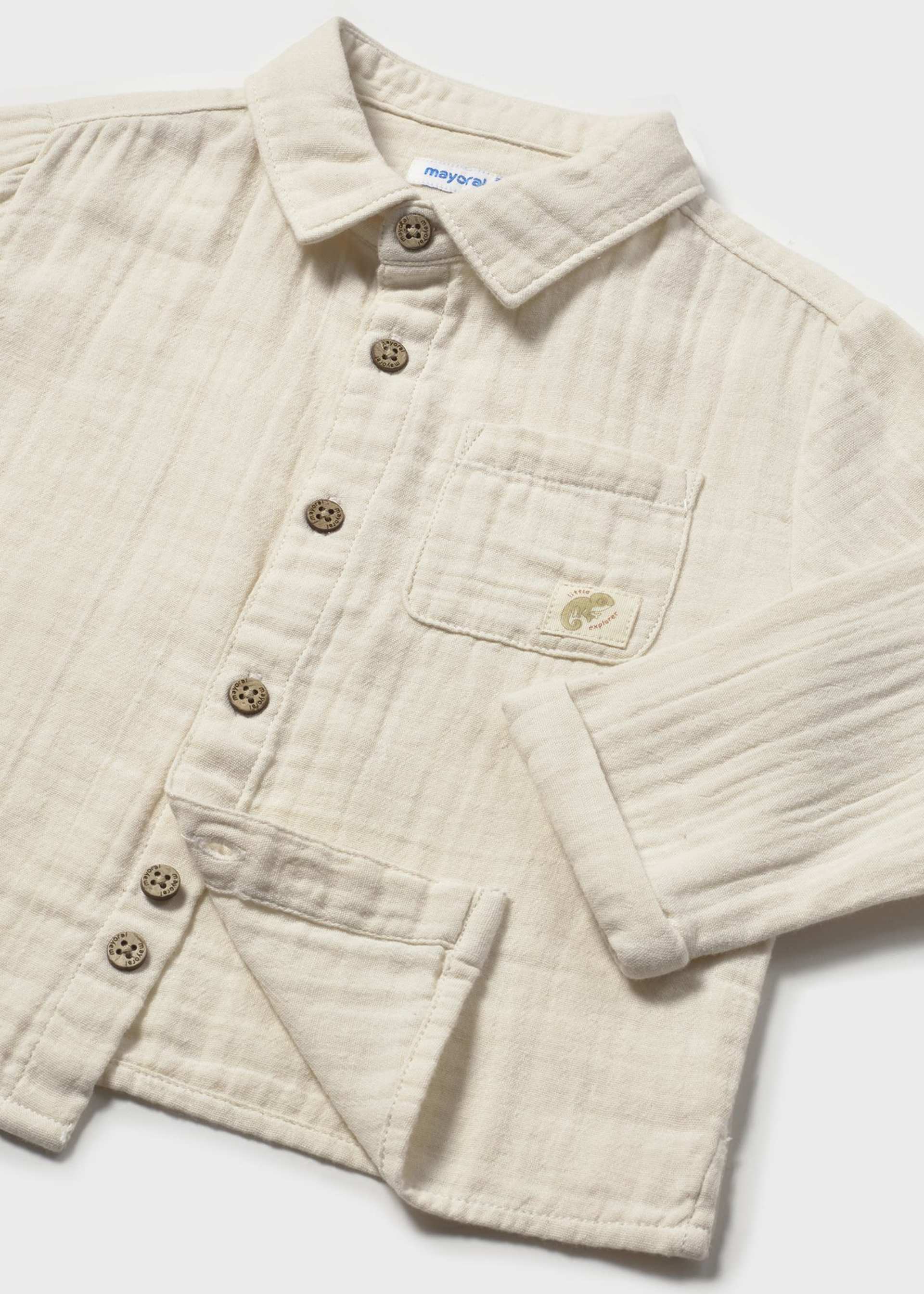 Camicia manica lunga bambula neonato
