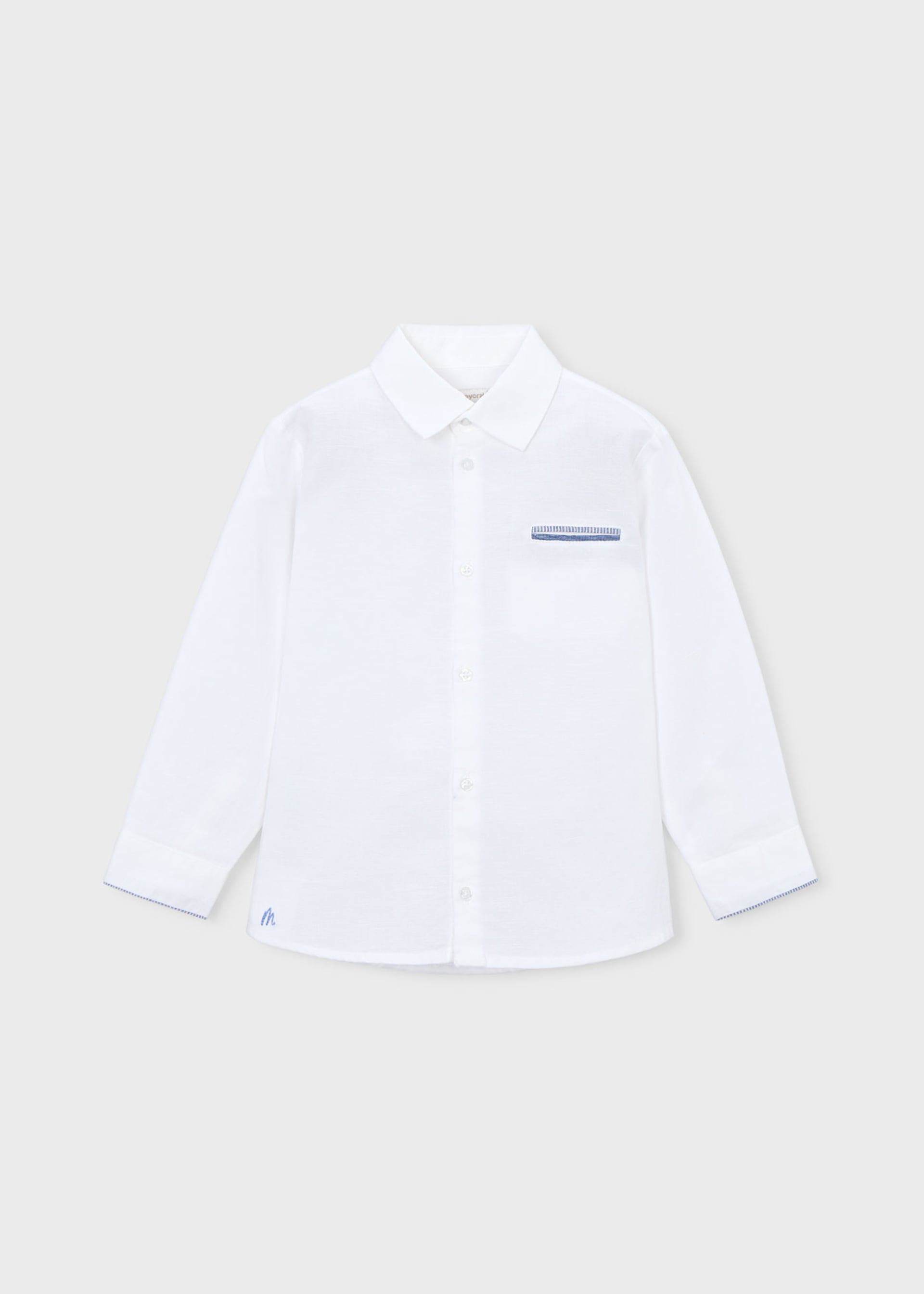 Camicia manica lunga in lino elegante bambino