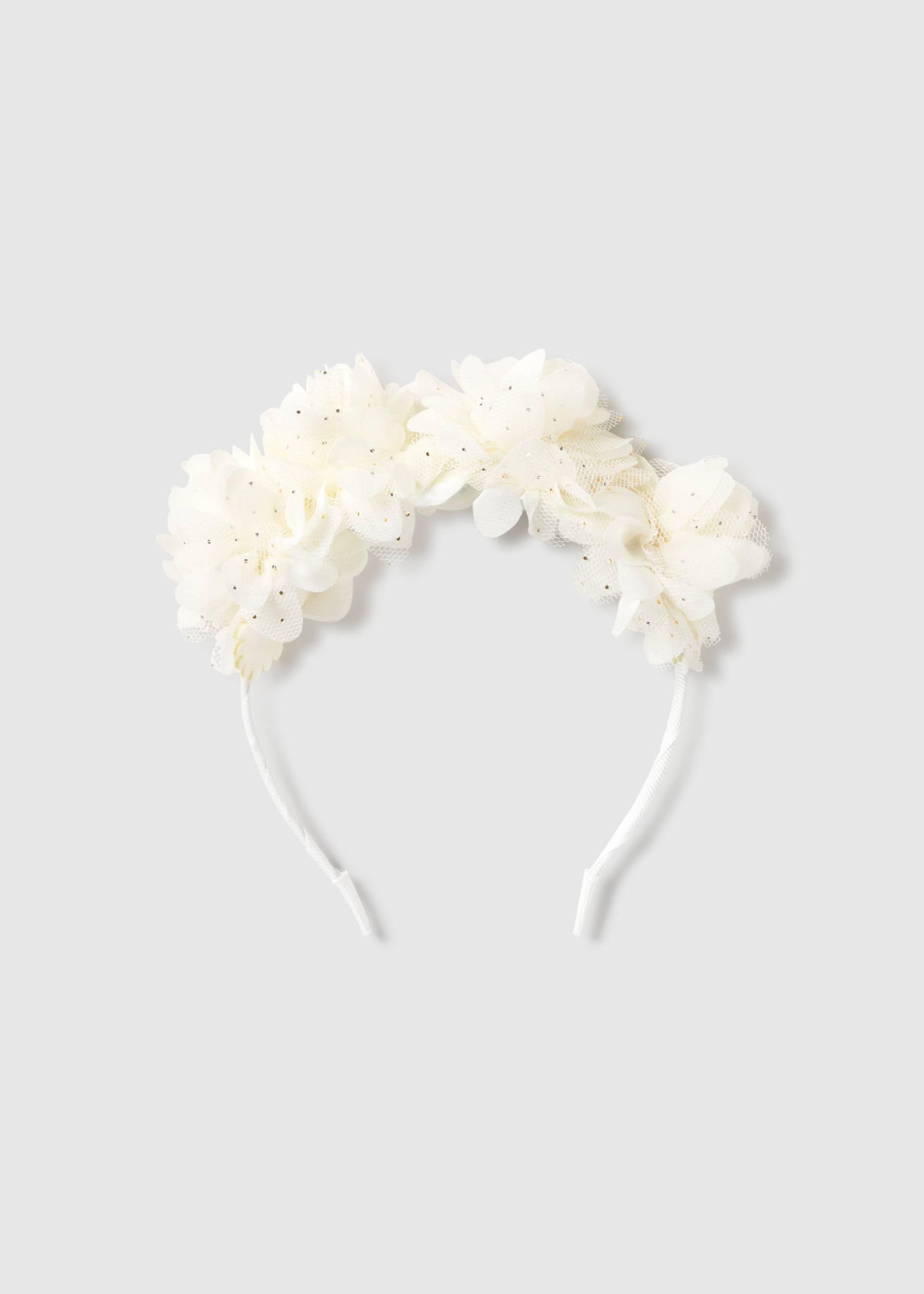 Cerchietto fiori neonata
