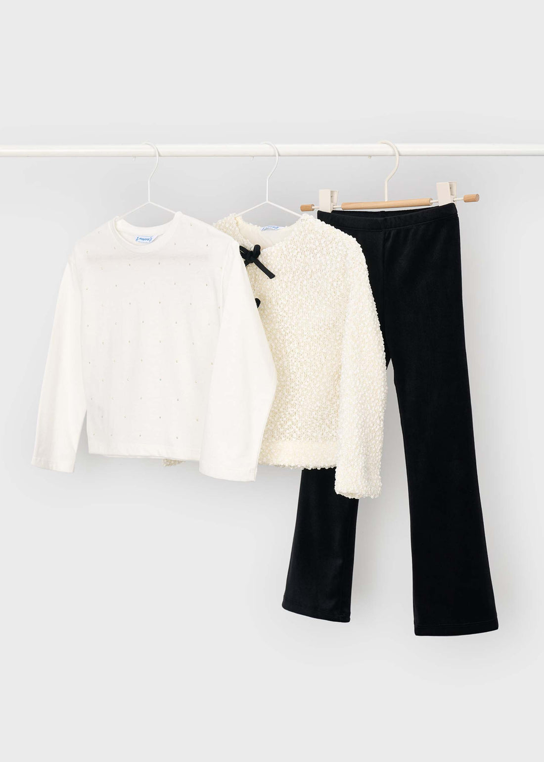 Completo 3 pezzi cardigan bambina