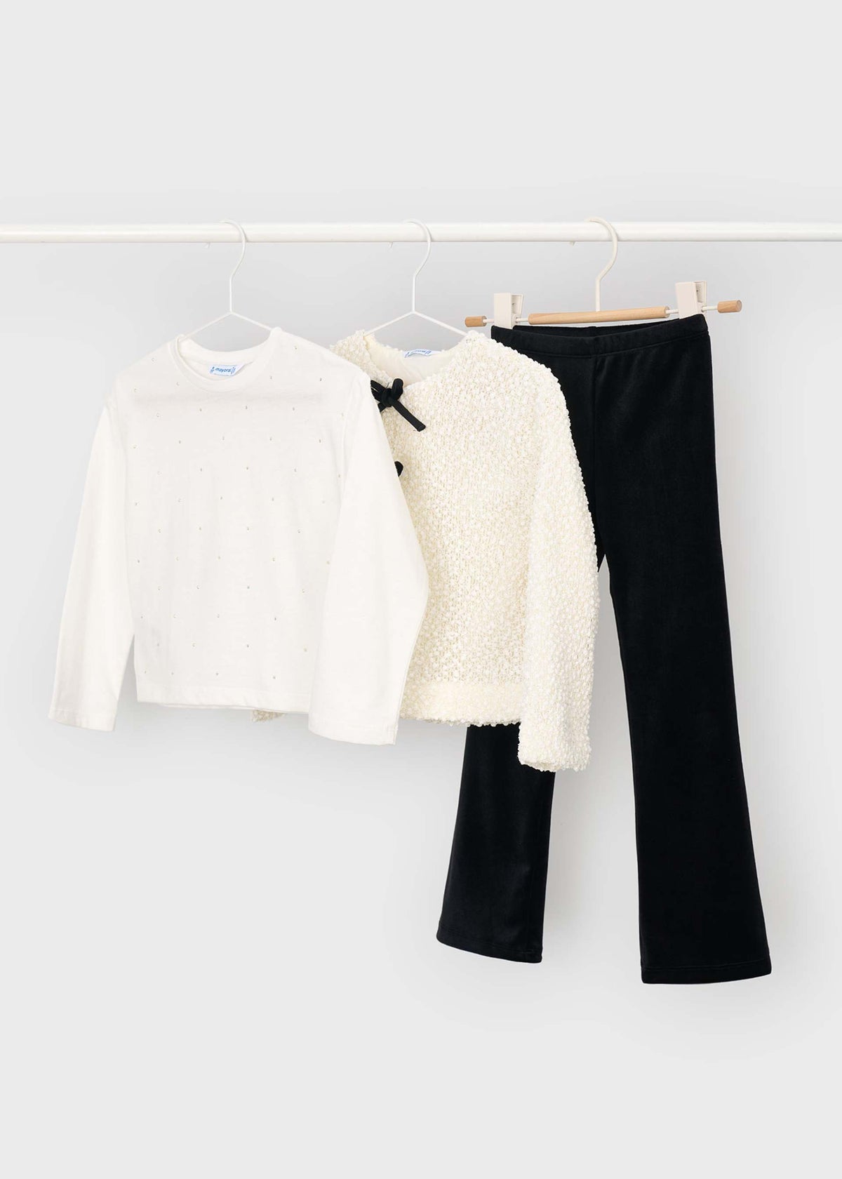 Completo 3 pezzi cardigan bambina