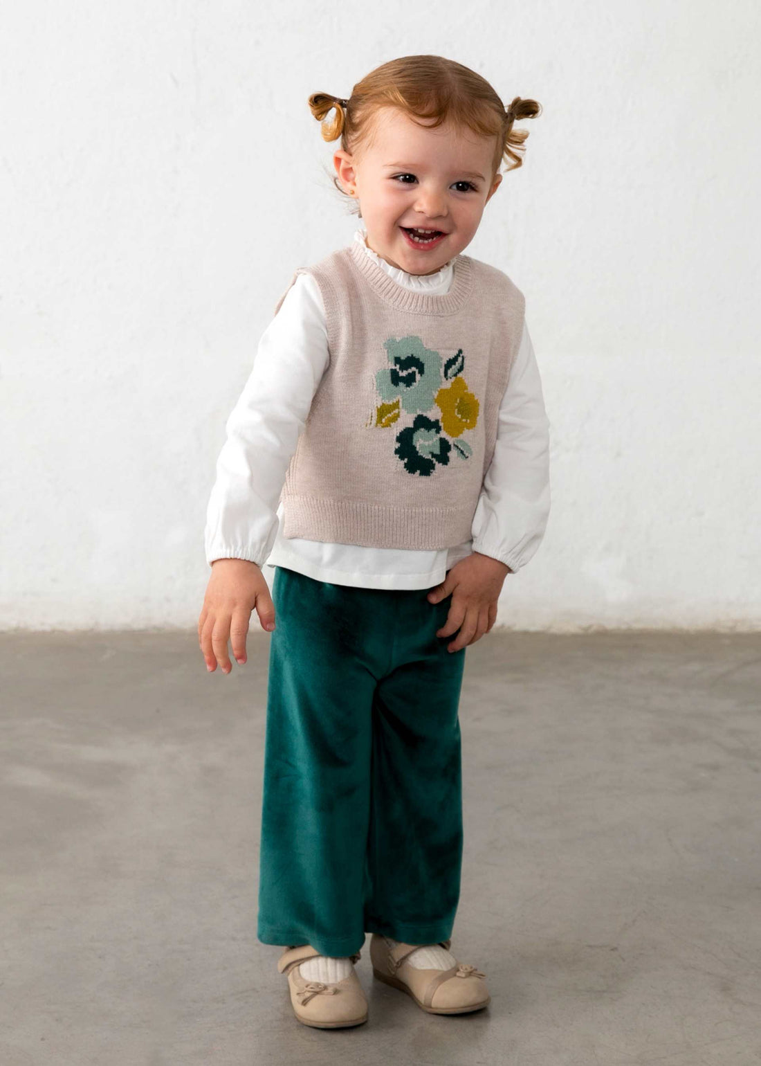Completo 3 pezzi gilet bimba