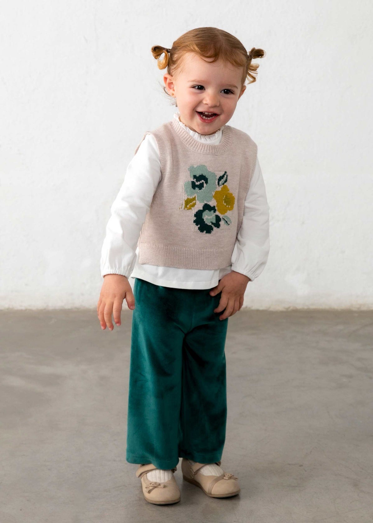 Completo 3 pezzi gilet bimba