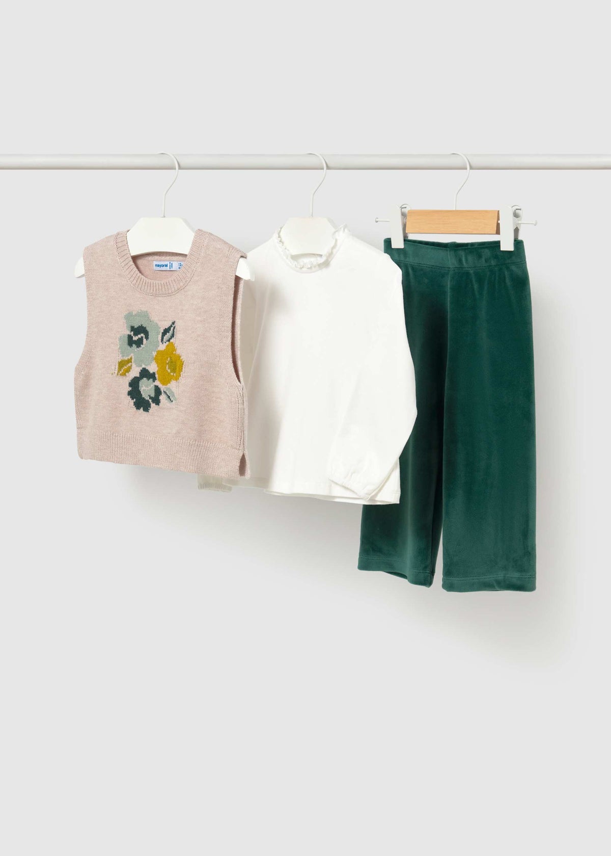 Completo 3 pezzi gilet bimba