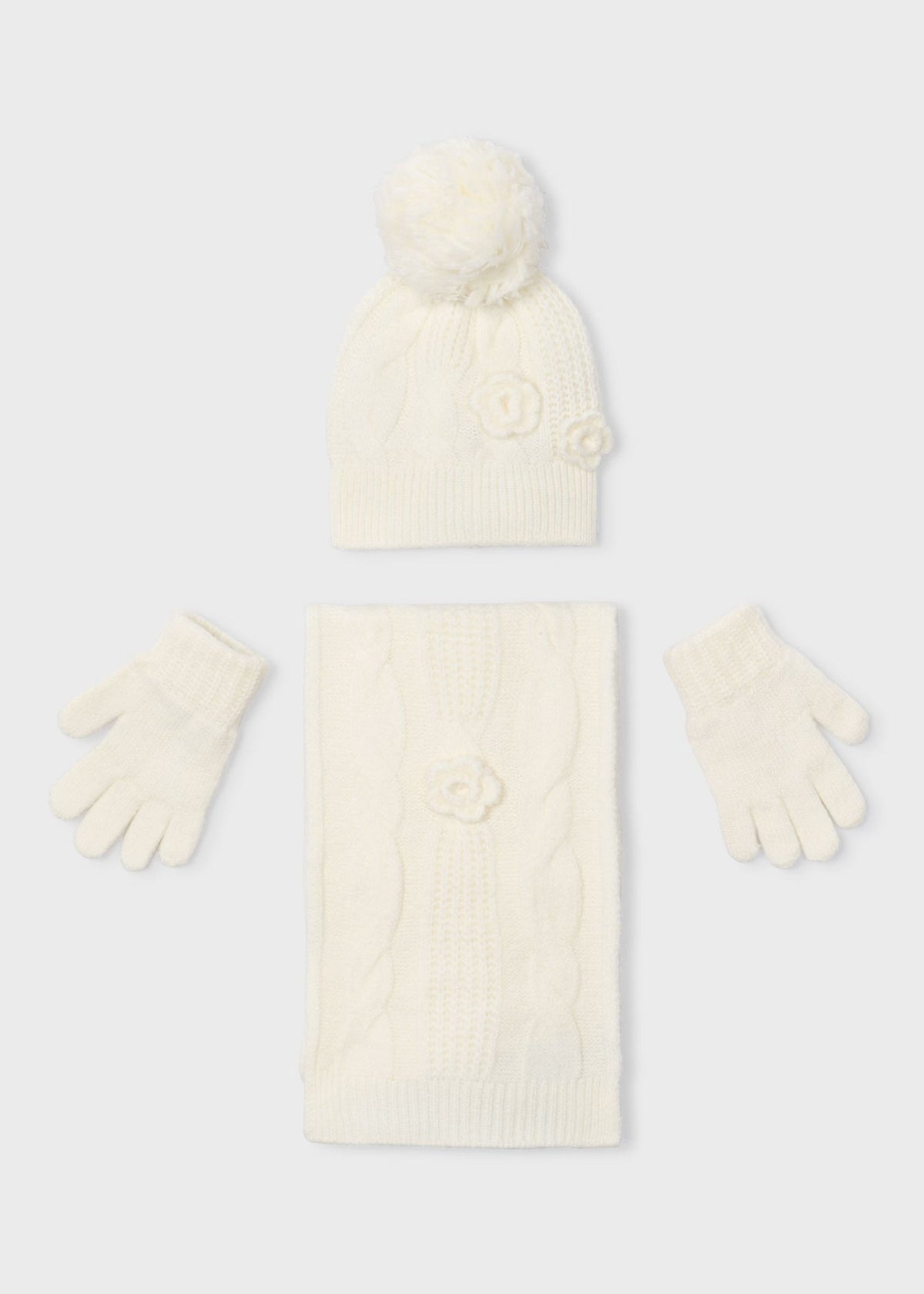 Completo 3 pezzi sciarpa bambina