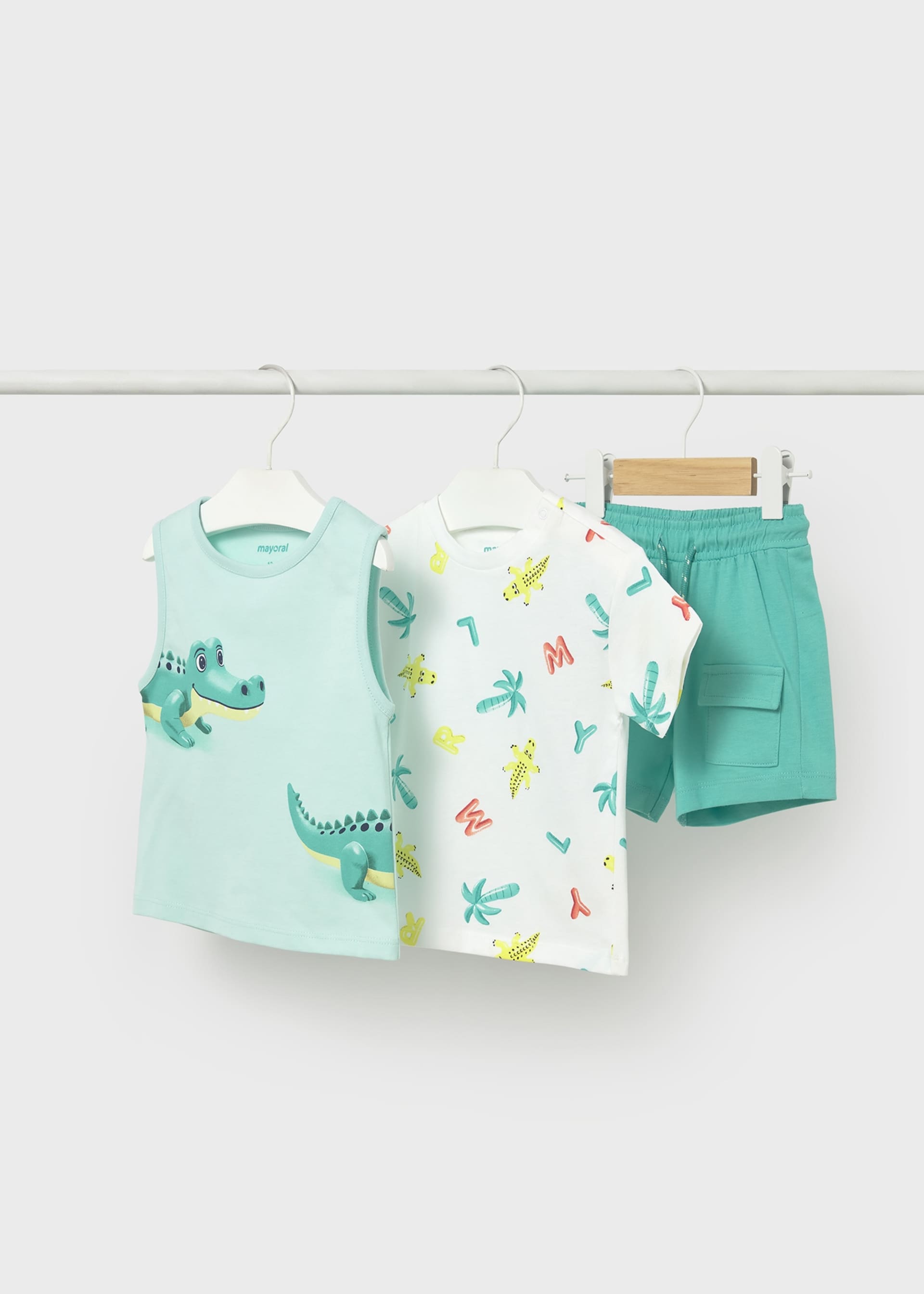 Completo 3 pezzi stampato neonato