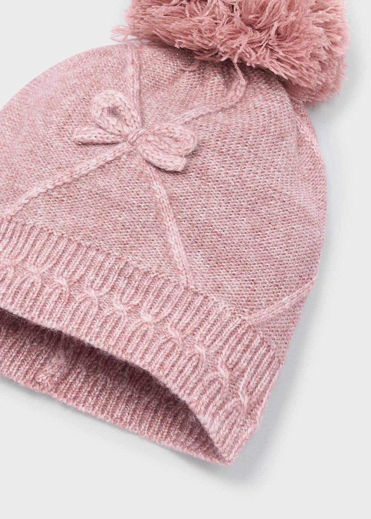 Completo cappello e scaldacollo fiocchi bambini
