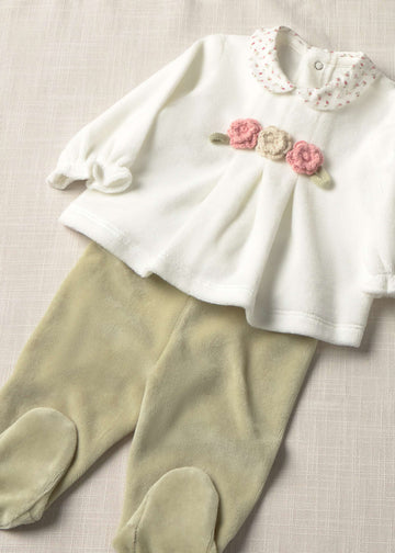 Completo ghettina e camicia neonata