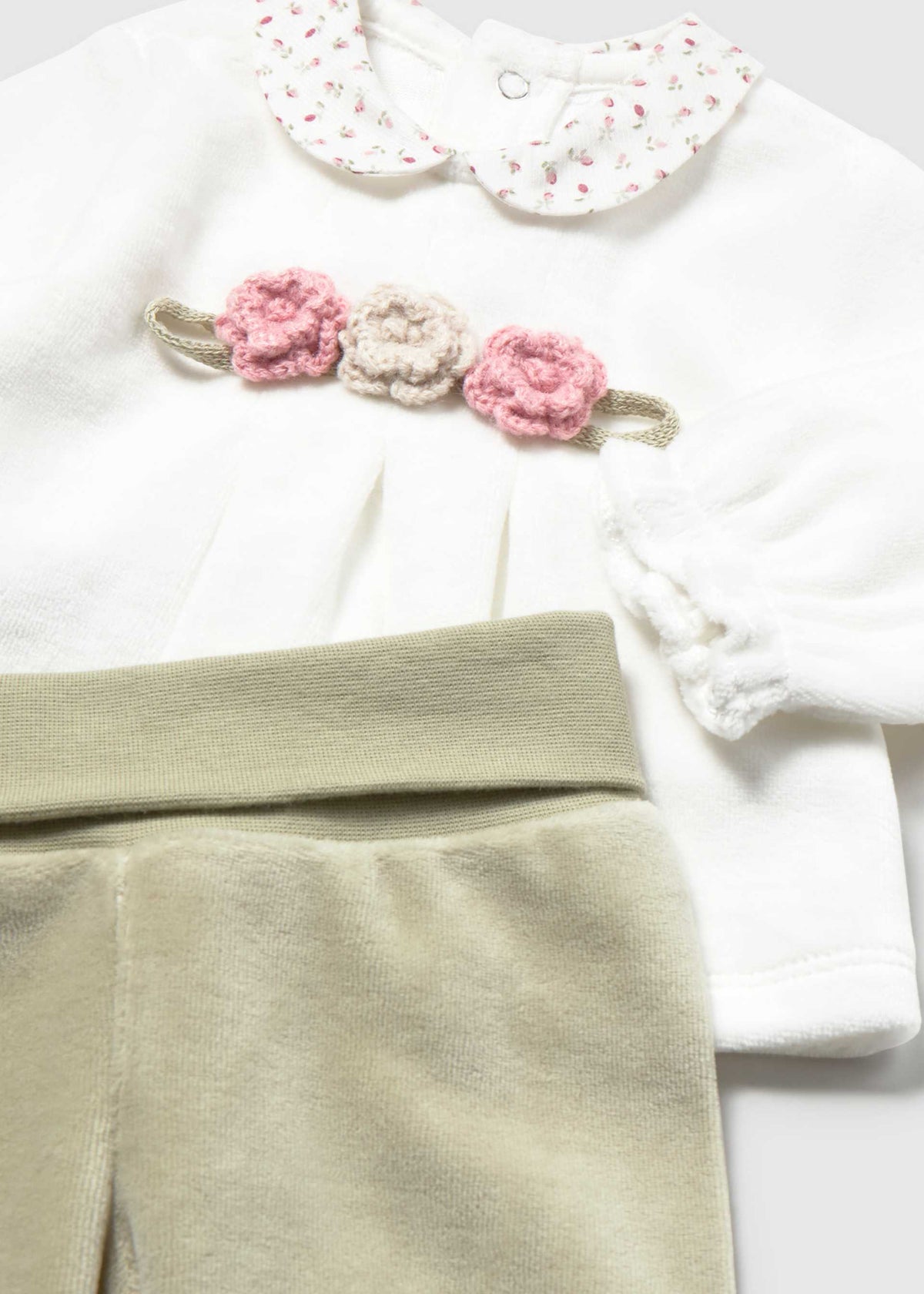 Completo ghettina e camicia neonata