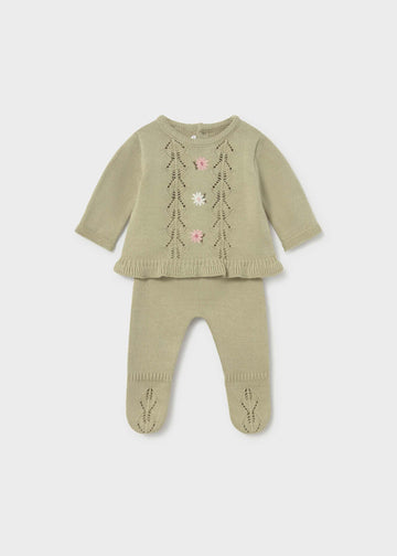 Completo ghettina e maglione neonata