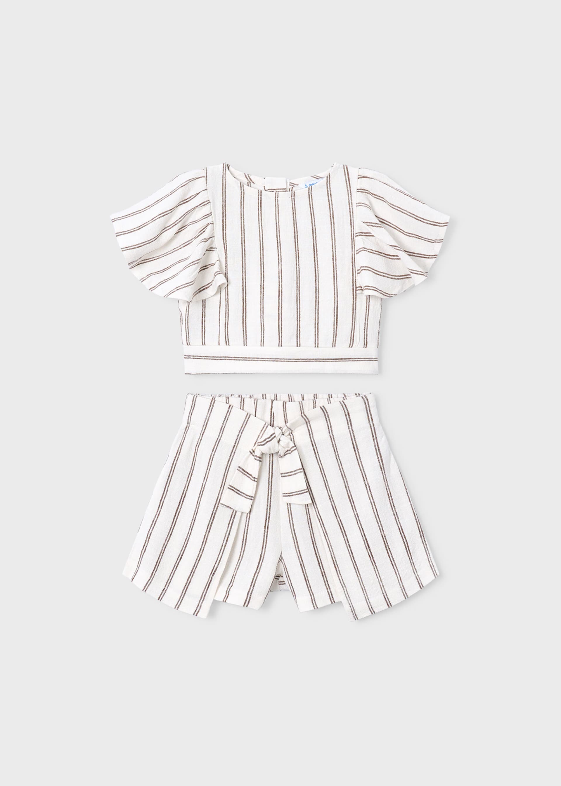 Completo gonna e blusa righe bambina