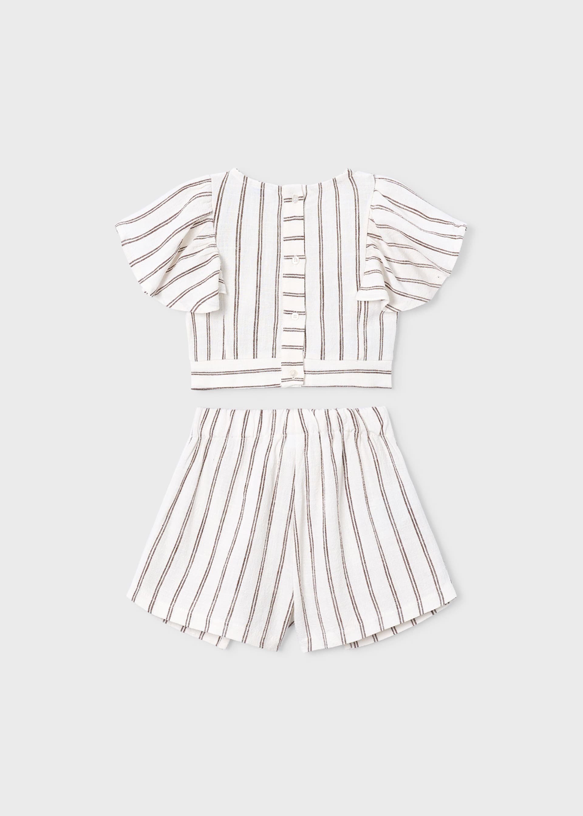Completo gonna e blusa righe bambina