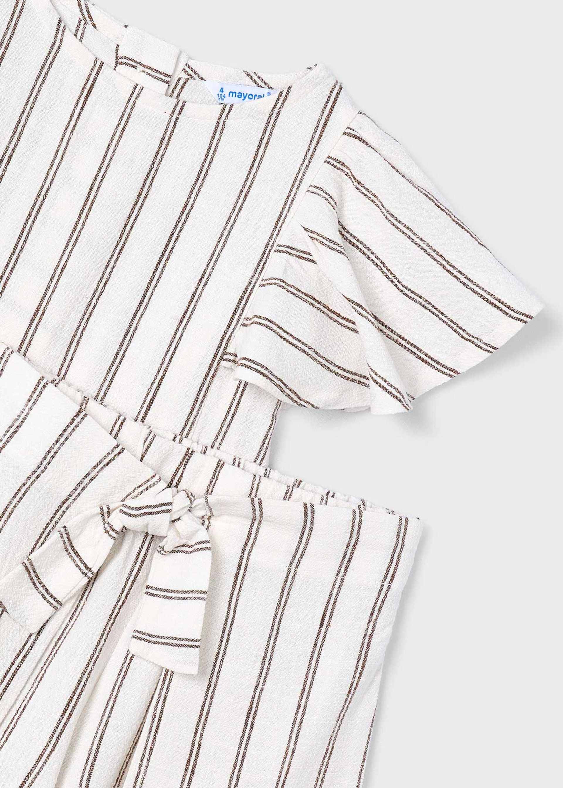 Completo gonna e blusa righe bambina