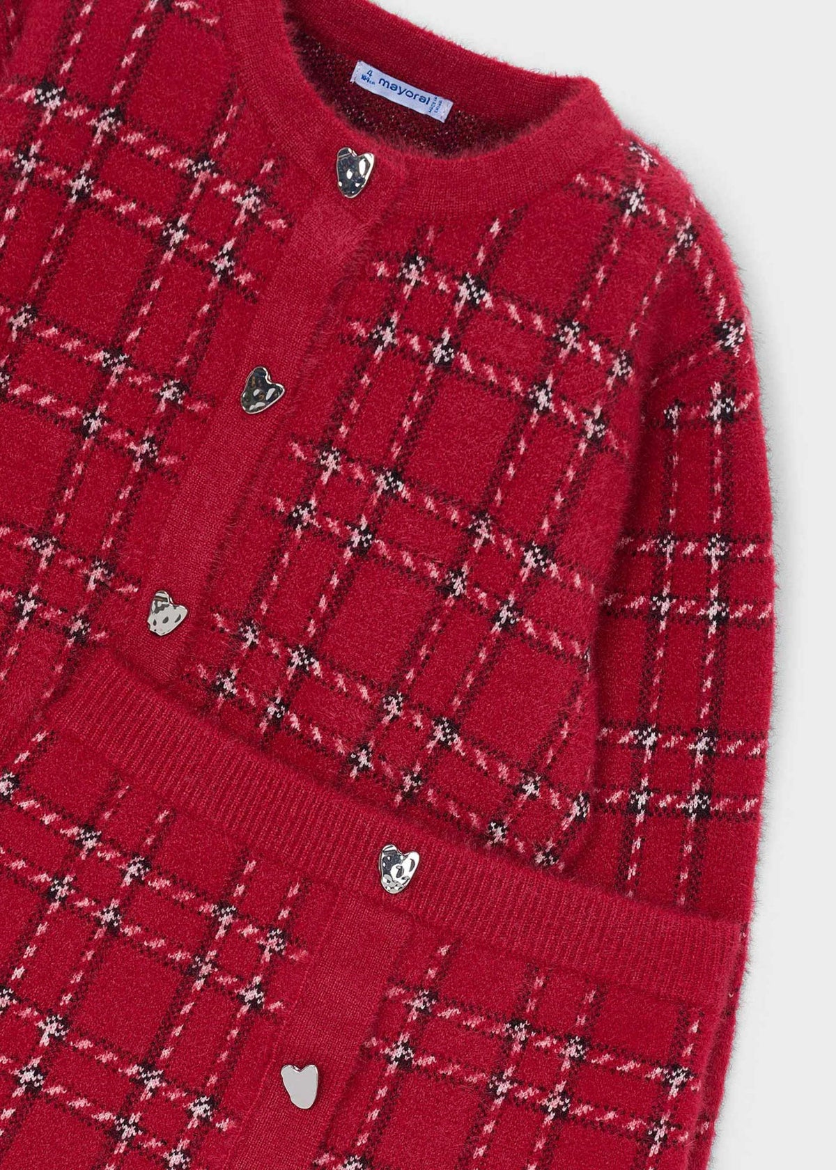 Completo gonna e cardigan in maglia bambina