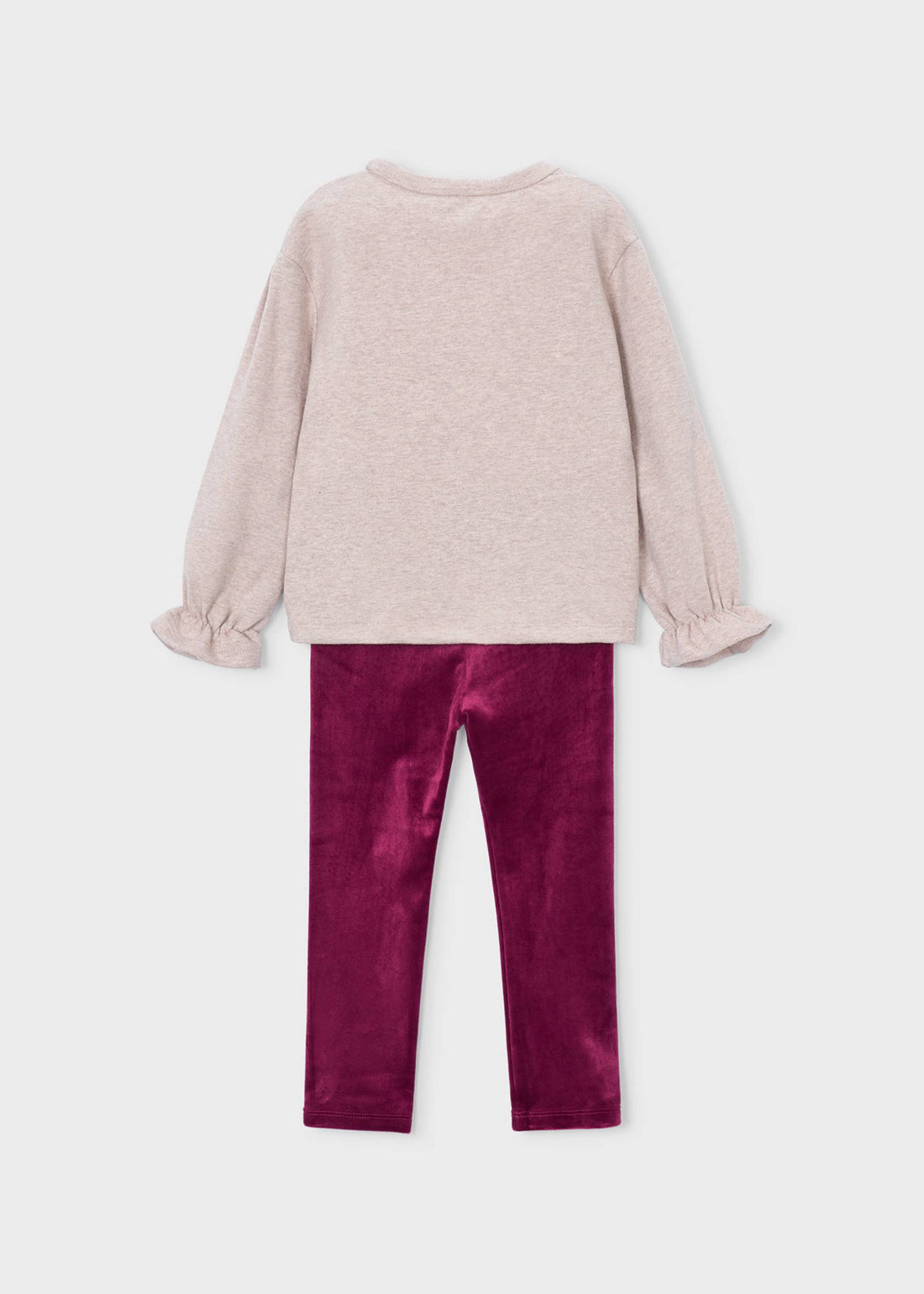 Completo leggings e felpa fiocchi bambina