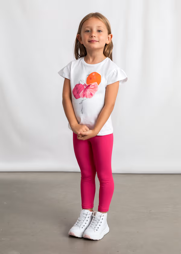 Completo leggings e maglietta bambina