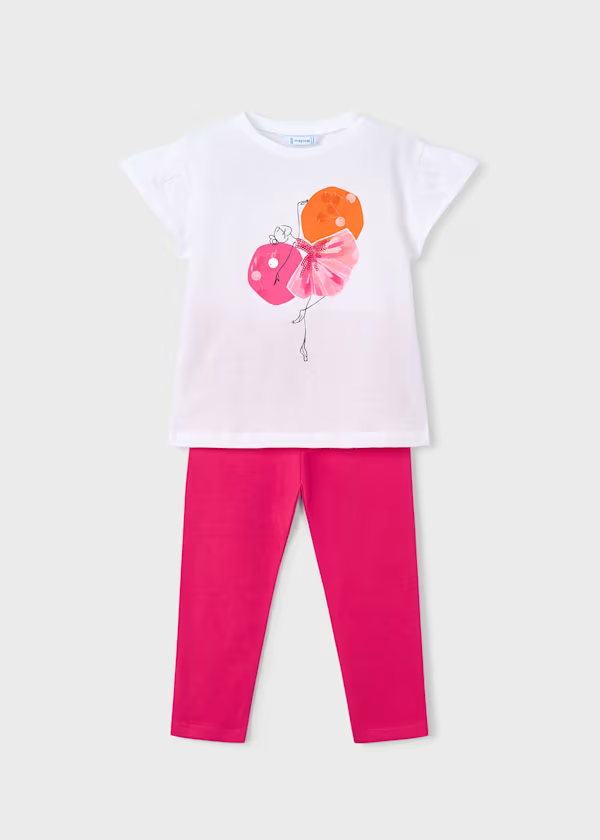 Completo leggings e maglietta bambina