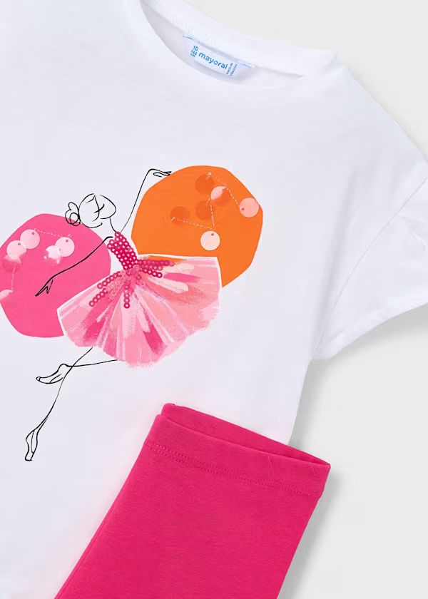 Completo leggings e maglietta bambina
