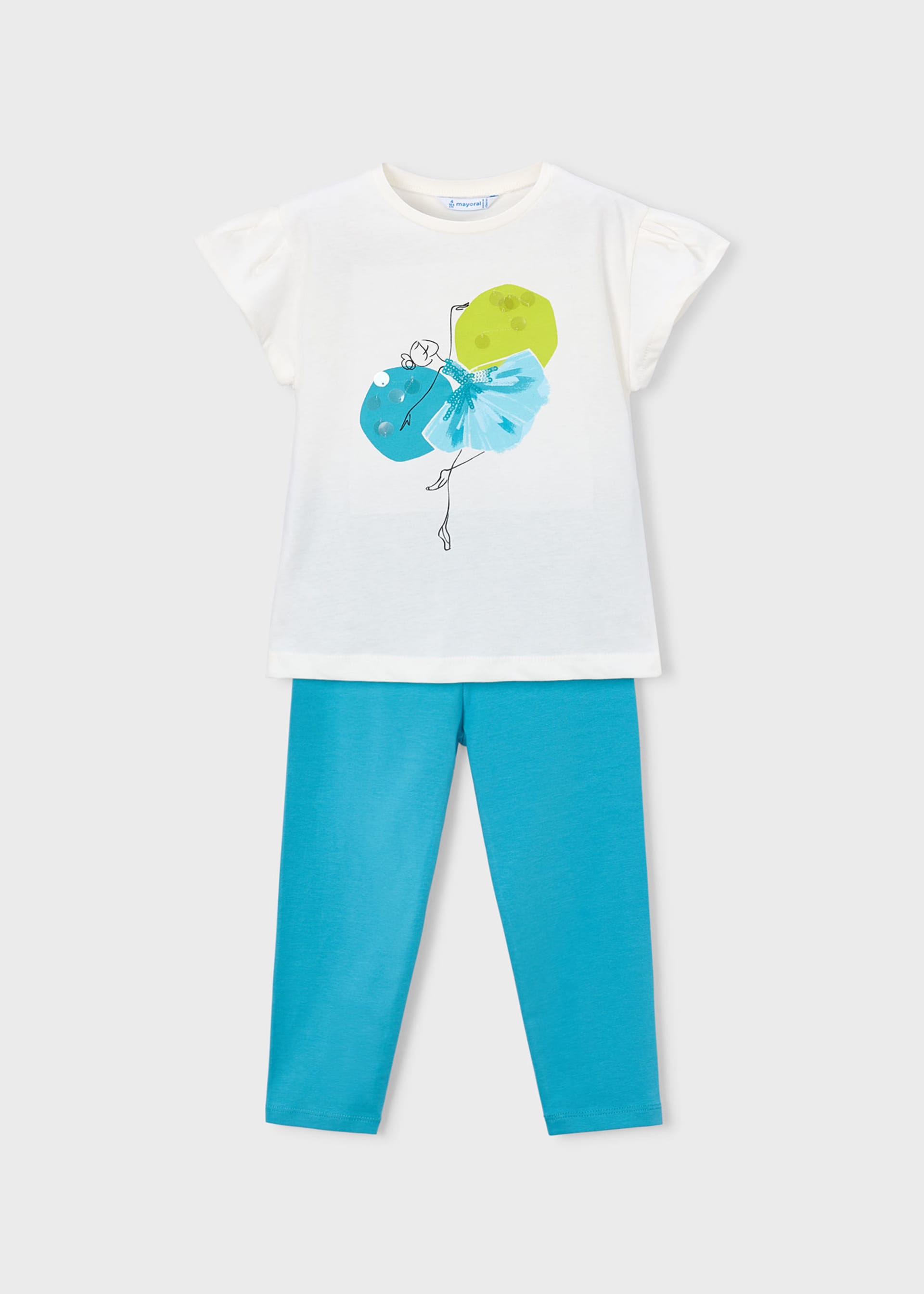 Completo leggings e maglietta bambina