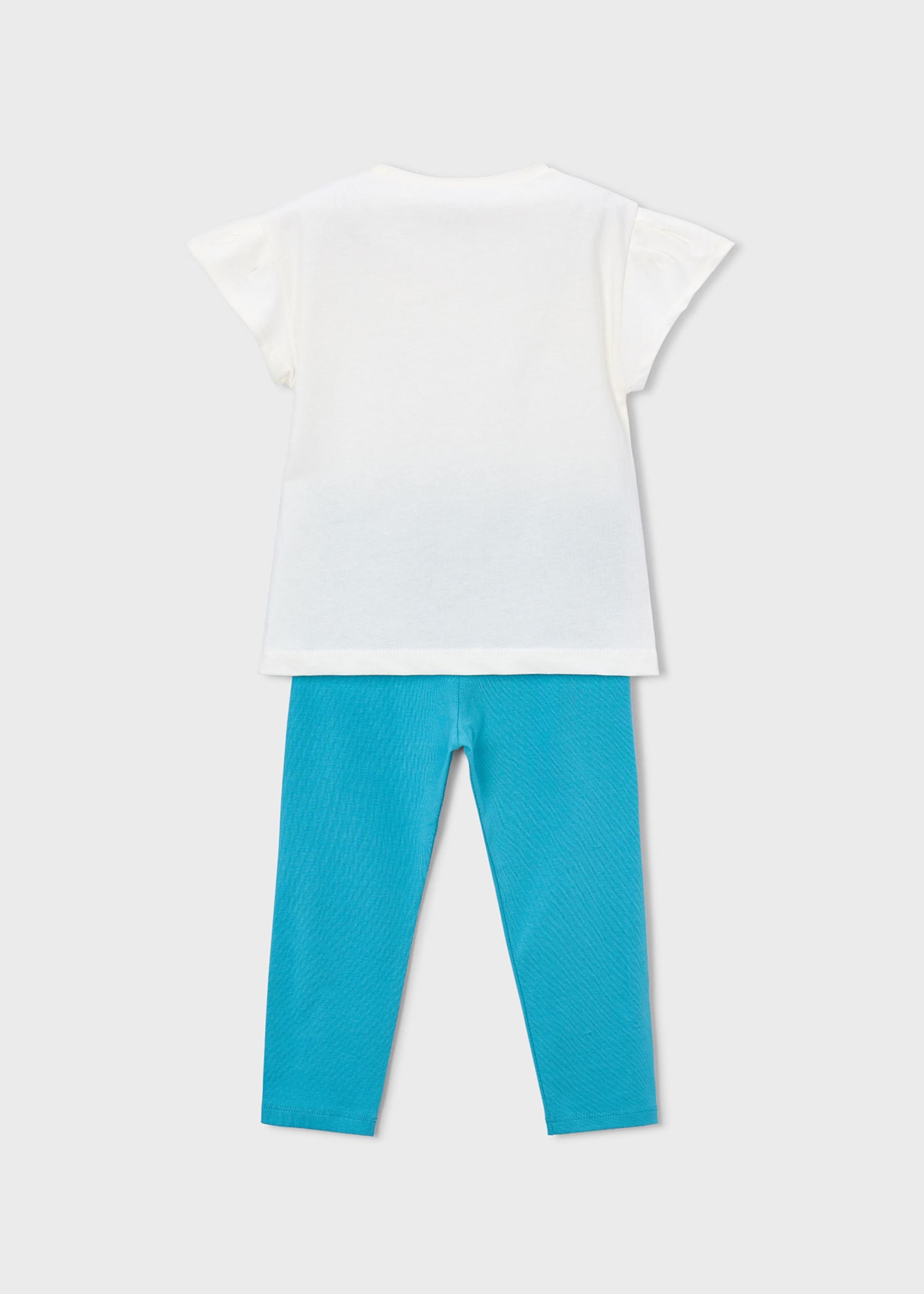 Completo leggings e maglietta bambina