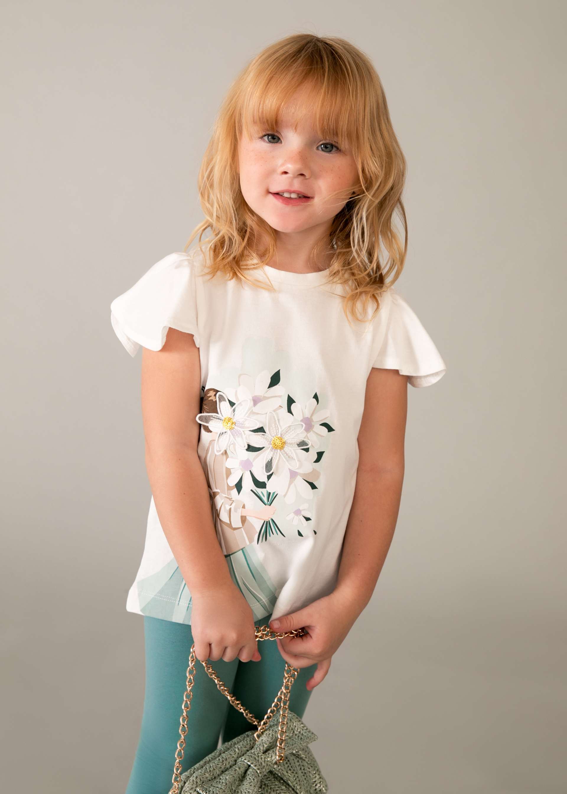 Completo leggings e maglietta bambola bambina
