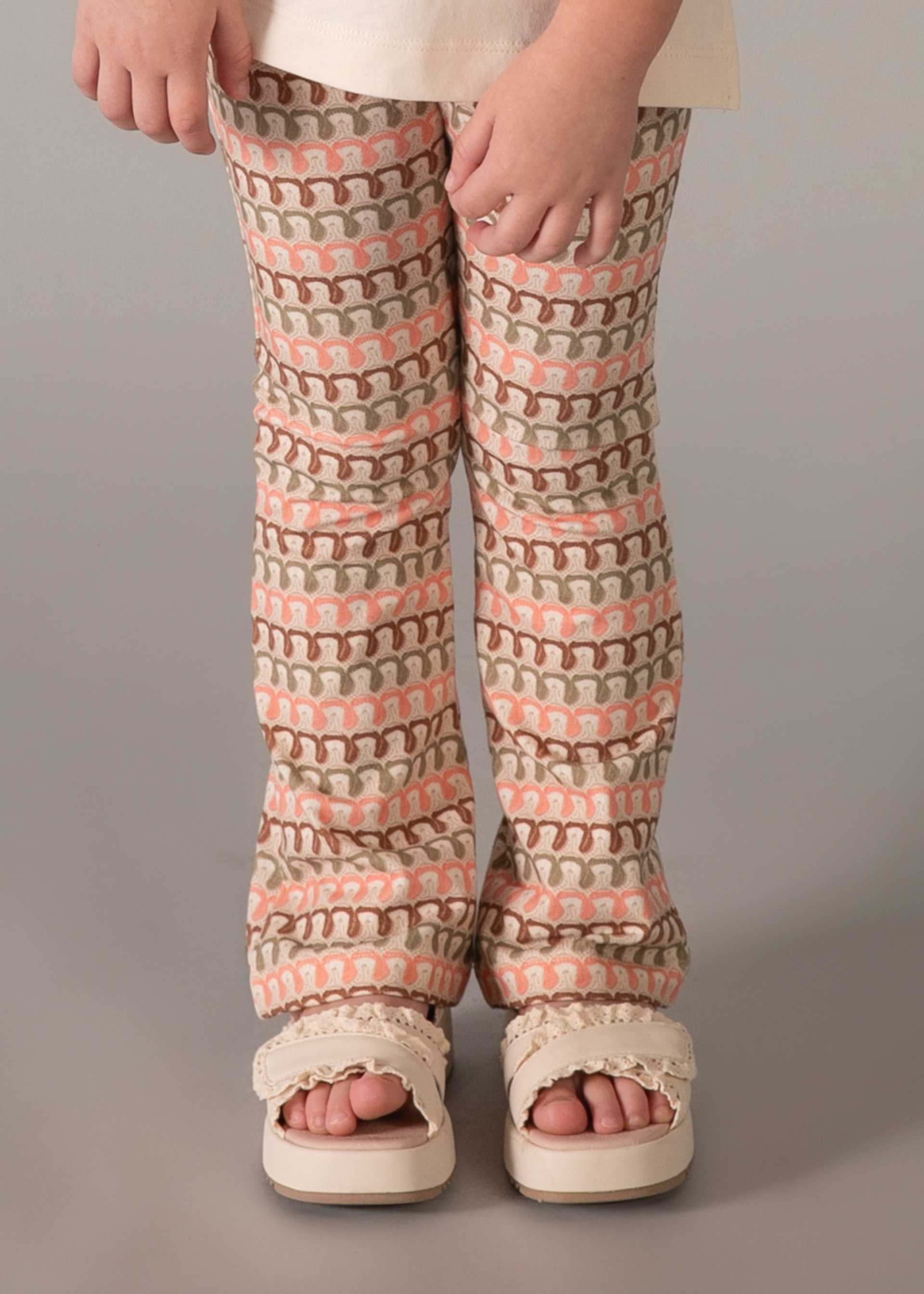 Completo leggings flare e maglietta bambina