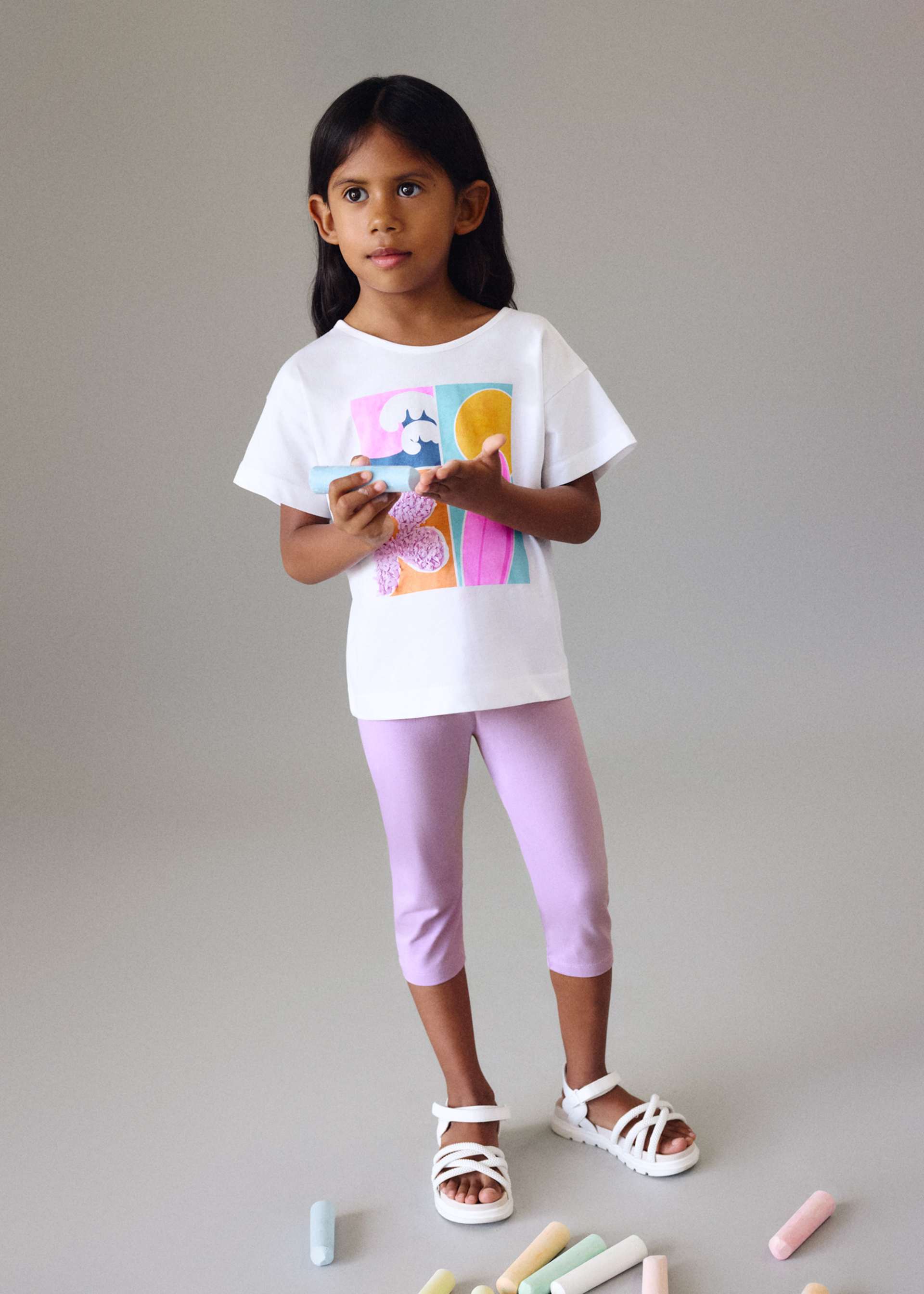 Completo leggings pirata e maglietta bambina