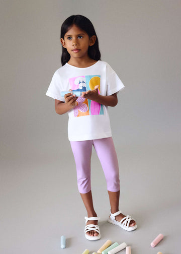 Completo leggings pirata e maglietta bambina