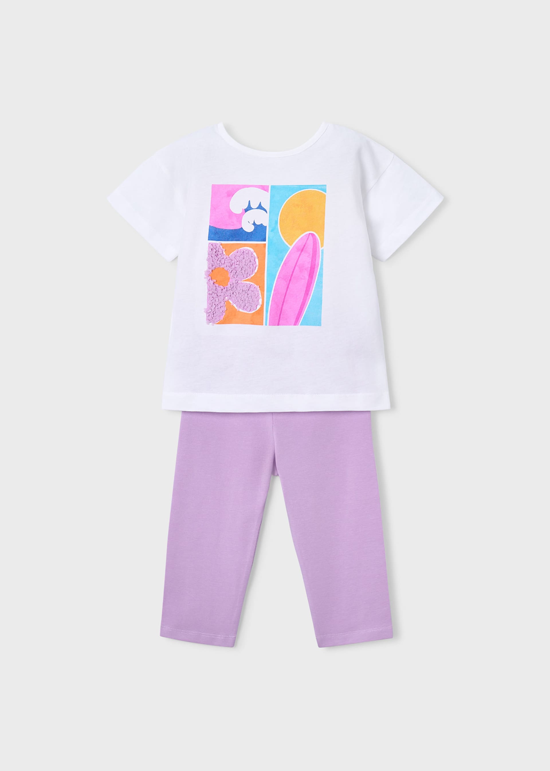 Completo leggings pirata e maglietta bambina