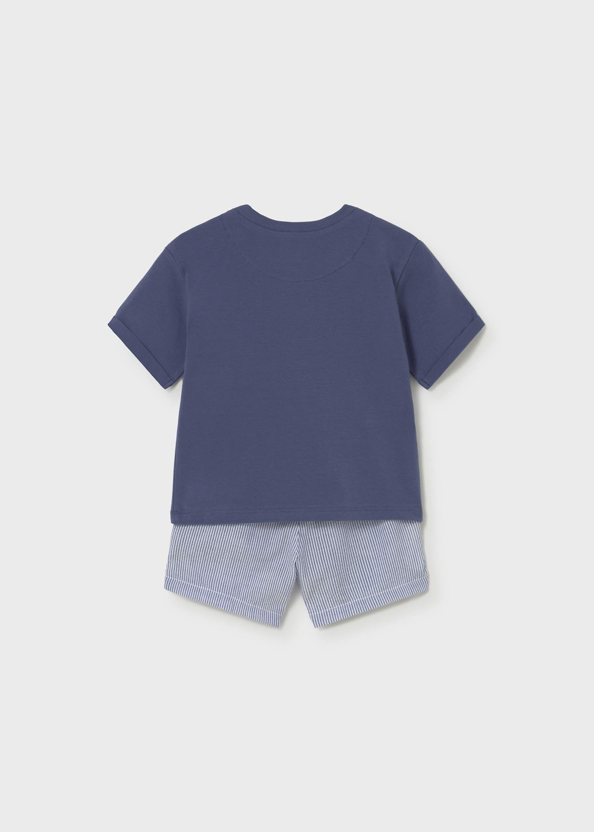 Completo pantaloncino e maglietta neonato