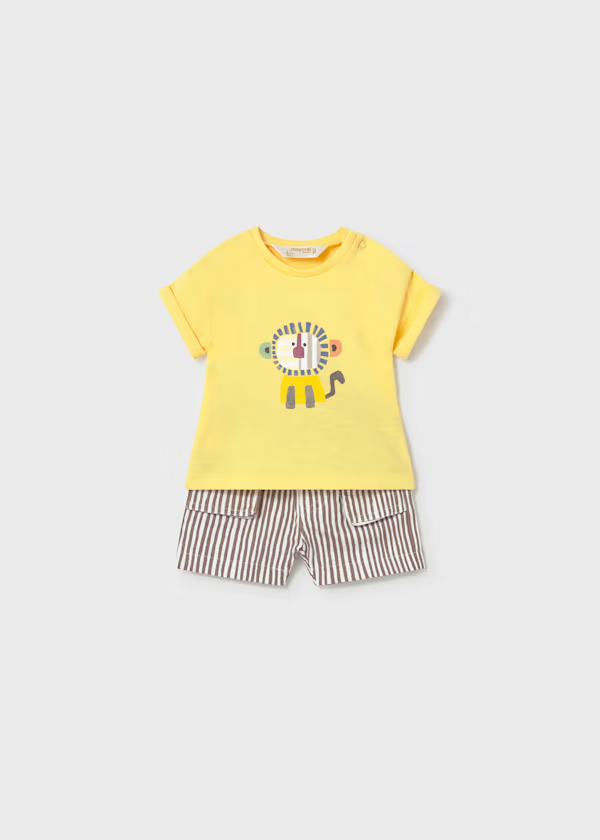 Compl. pantaloncino e maglietta neonato