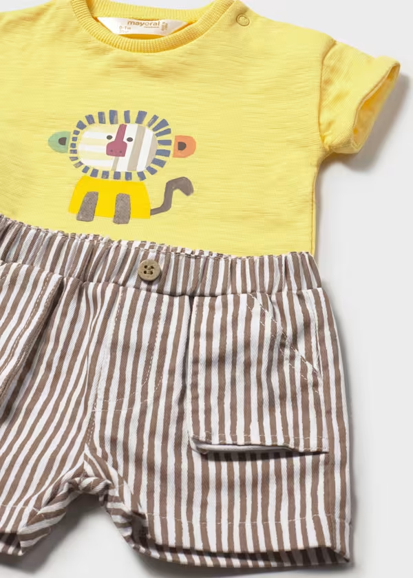 Compl. pantaloncino e maglietta neonato