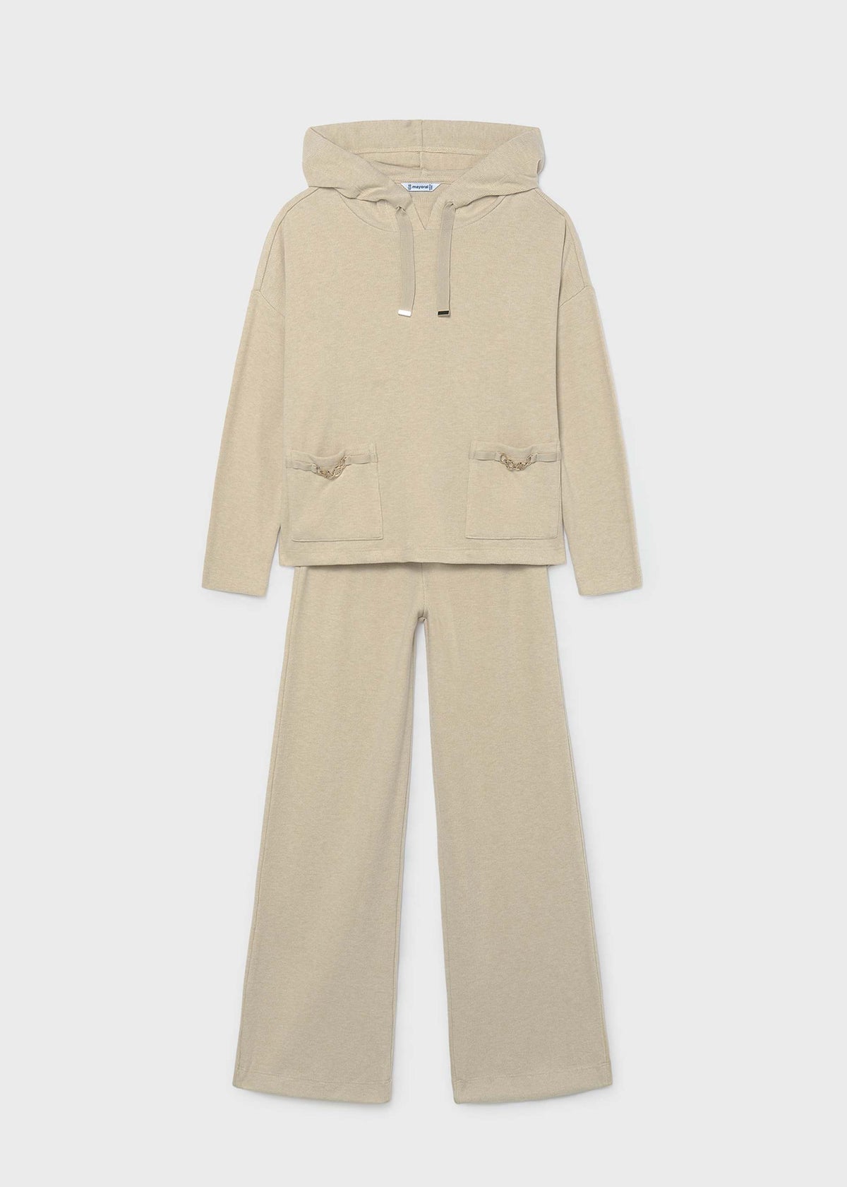Completo pantalone e felpa capuccio ragazza
