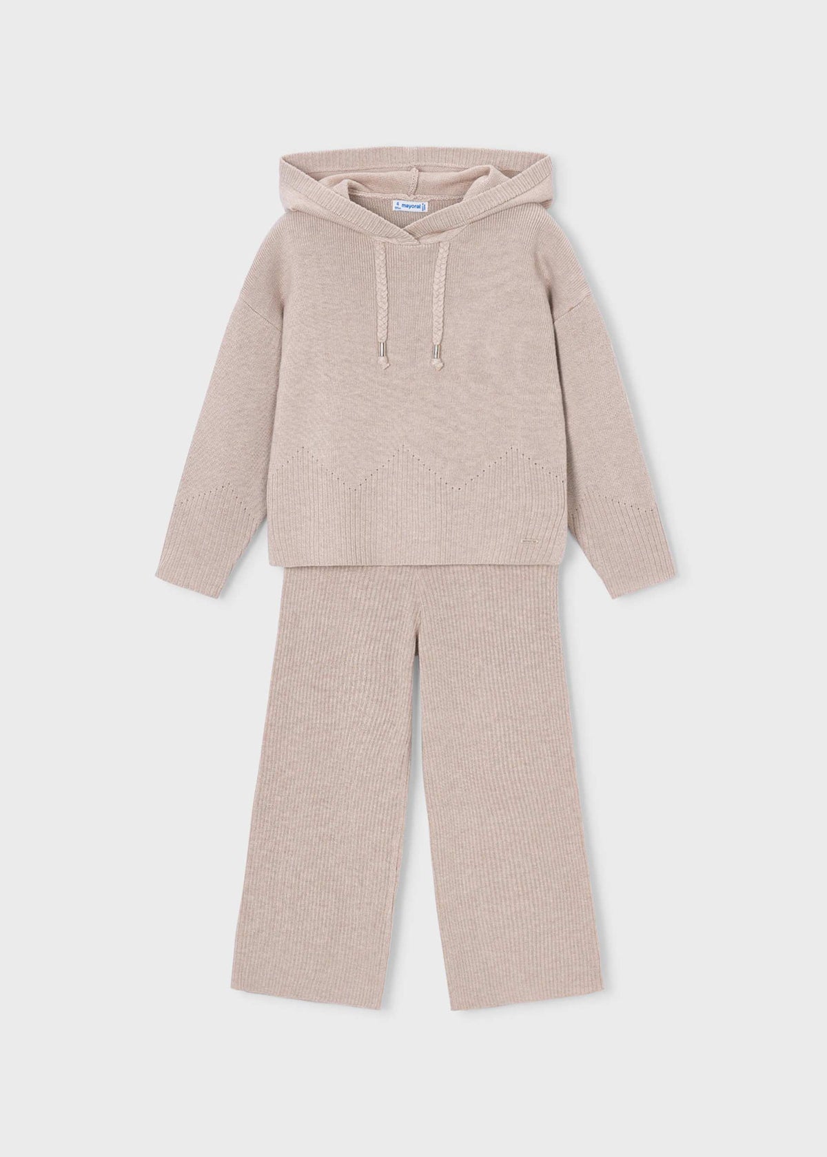 Completo pantalone e felpa con cappuccion bambina