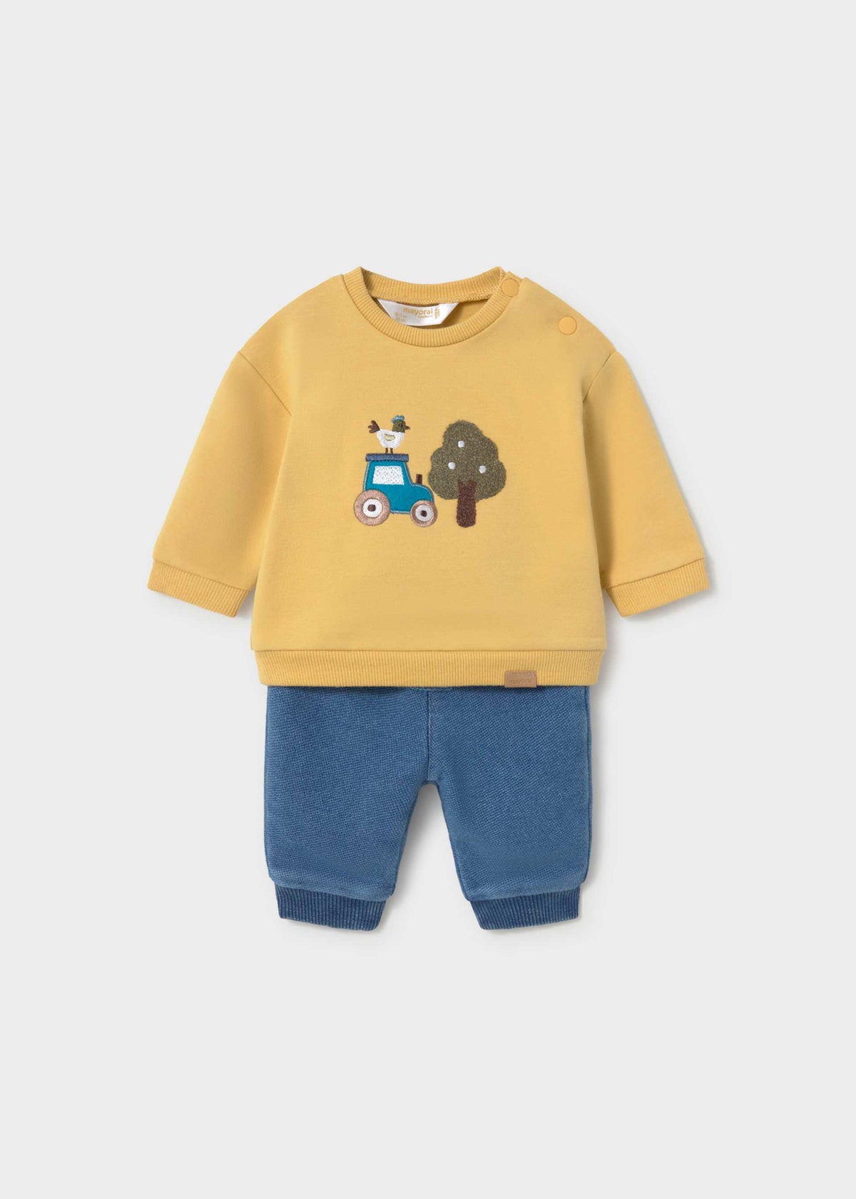 Completo pantalone e felpa neonato