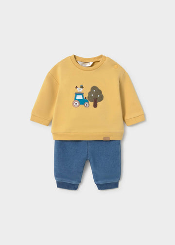 Completo pantalone e felpa neonato