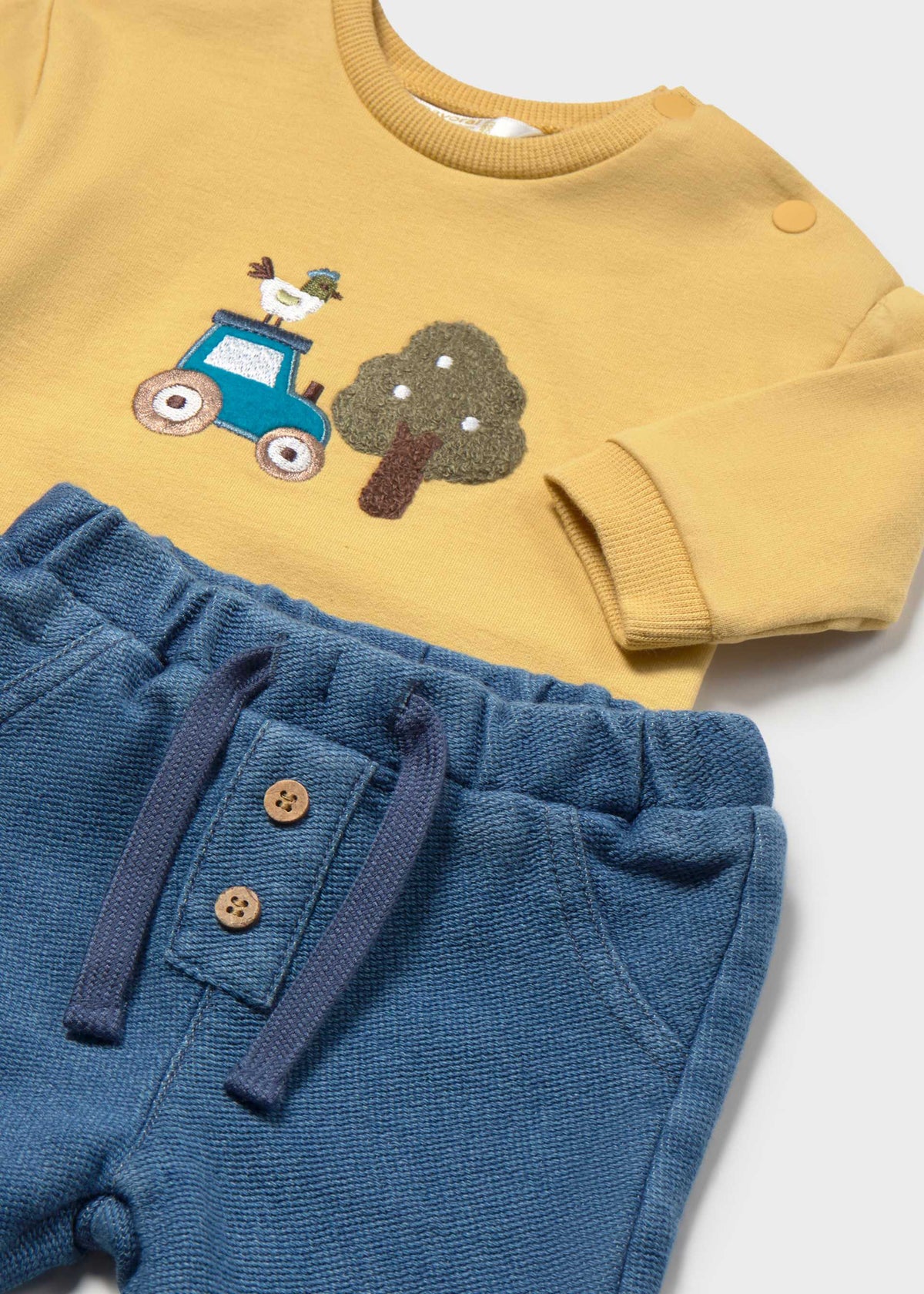 Completo pantalone e felpa neonato